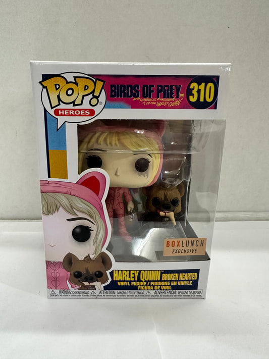 Funko POP Harley Quinn Broken Hearted #310 Vinyl Figure Birds Of Prey Box Lunch