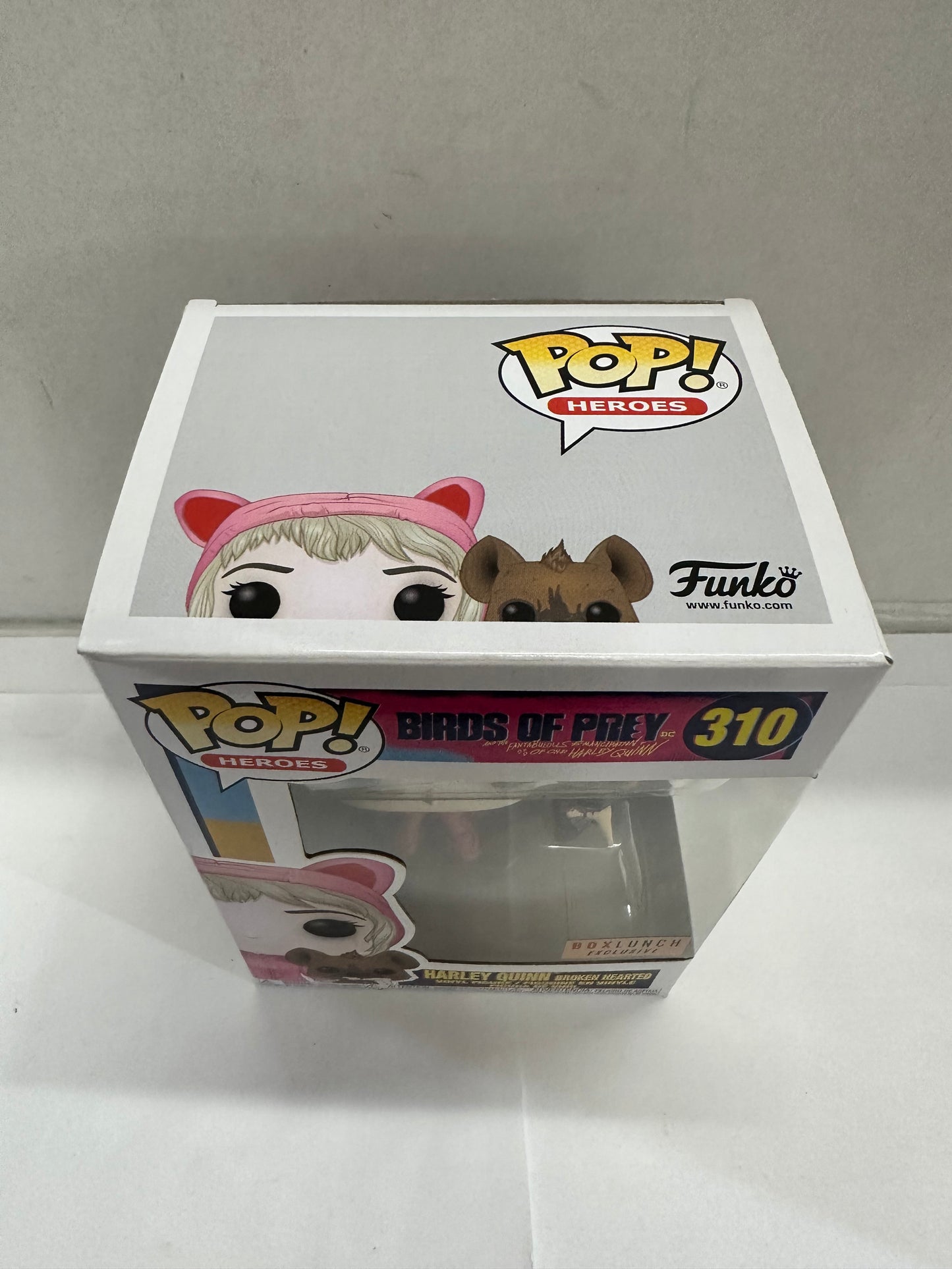 Funko POP Harley Quinn Broken Hearted #310 Vinyl Figure Birds Of Prey Box Lunch