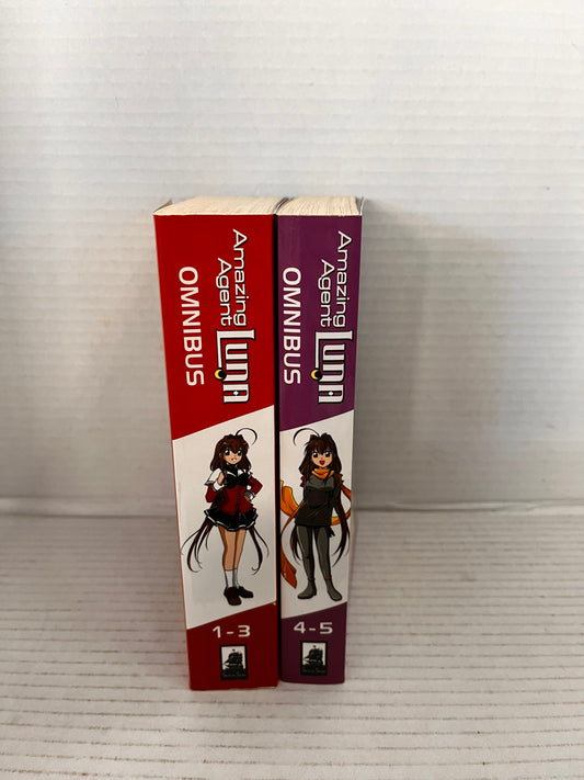 Amazing Agent Luna 1-3 & 4-5 Omnibus Volume Manga English Books