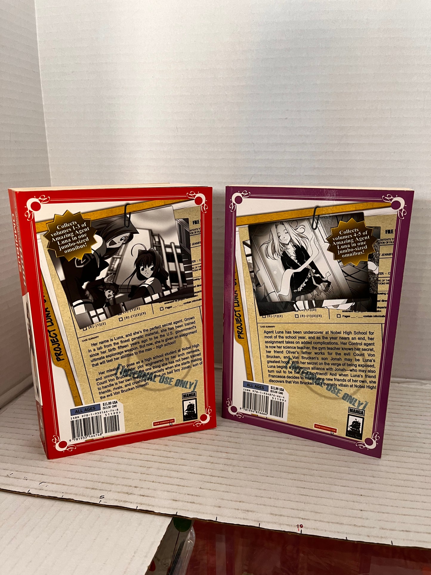 Amazing Agent Luna 1-3 & 4-5 Omnibus Volume Manga English Books