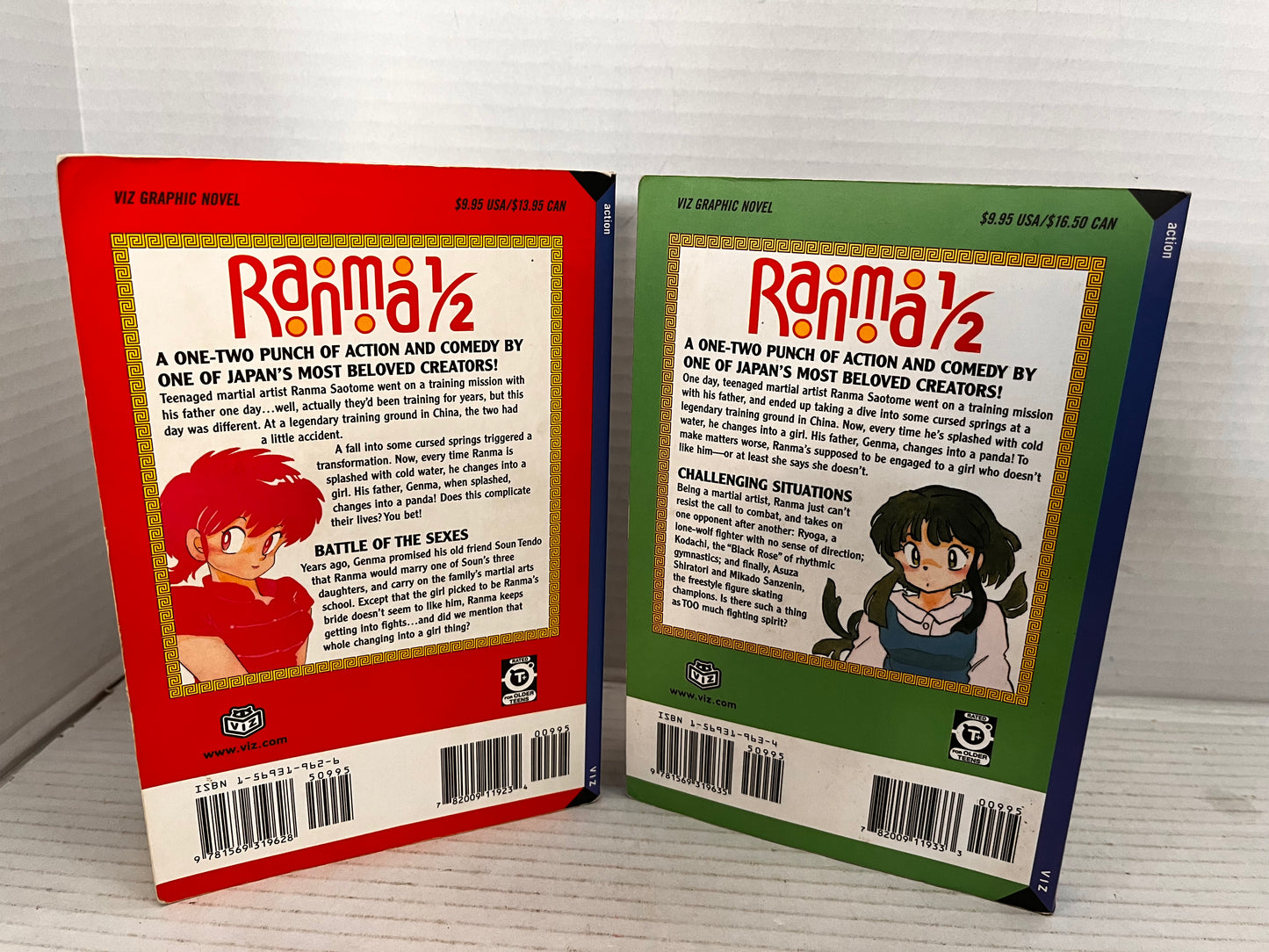 RANMA 1/2: Volume 1 & 2 (2003) English Manga Rumiko Takahashi Paperback