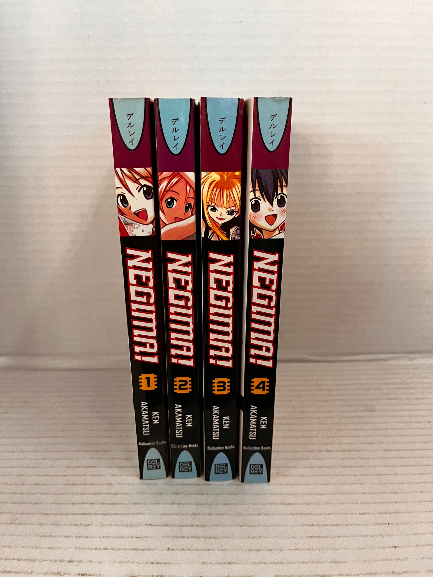 Negima! Manga Lot Vol 1 - 4 Del Rey Manga Ken Akamatsu