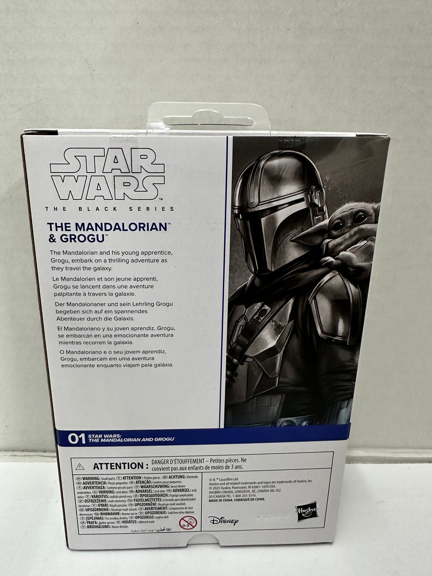 Star Wars Black Series #01 Mandalorian And Grogu Deluxe First Edition White Box