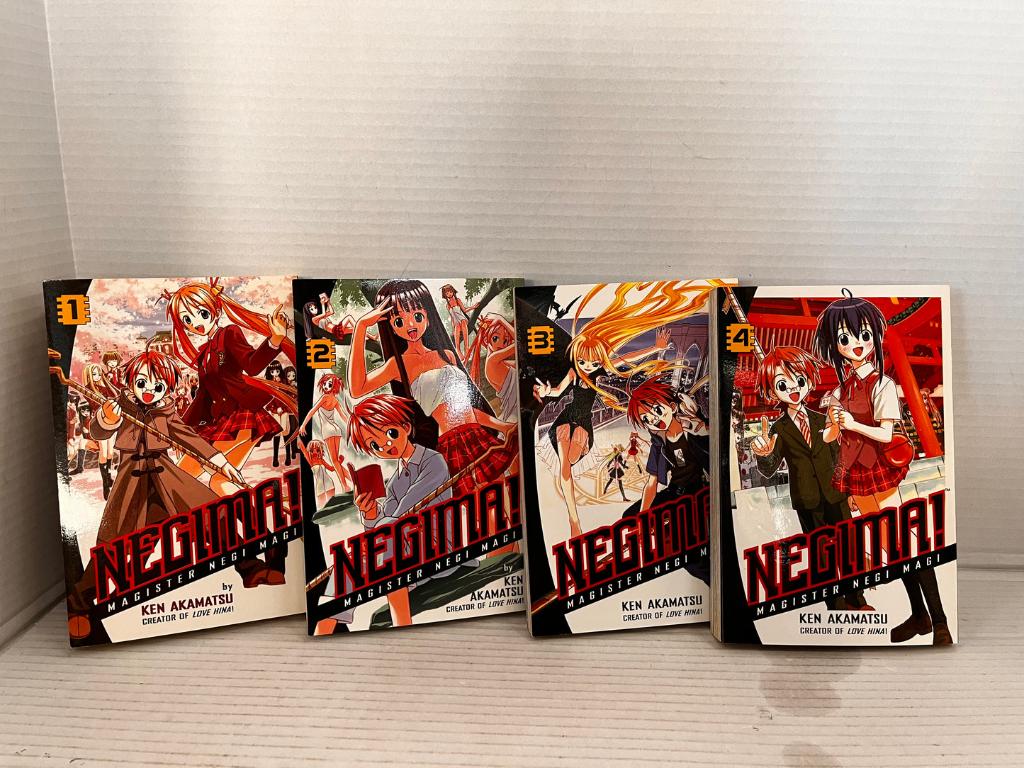 Negima! Manga Lot Vol 1 - 4 Del Rey Manga Ken Akamatsu