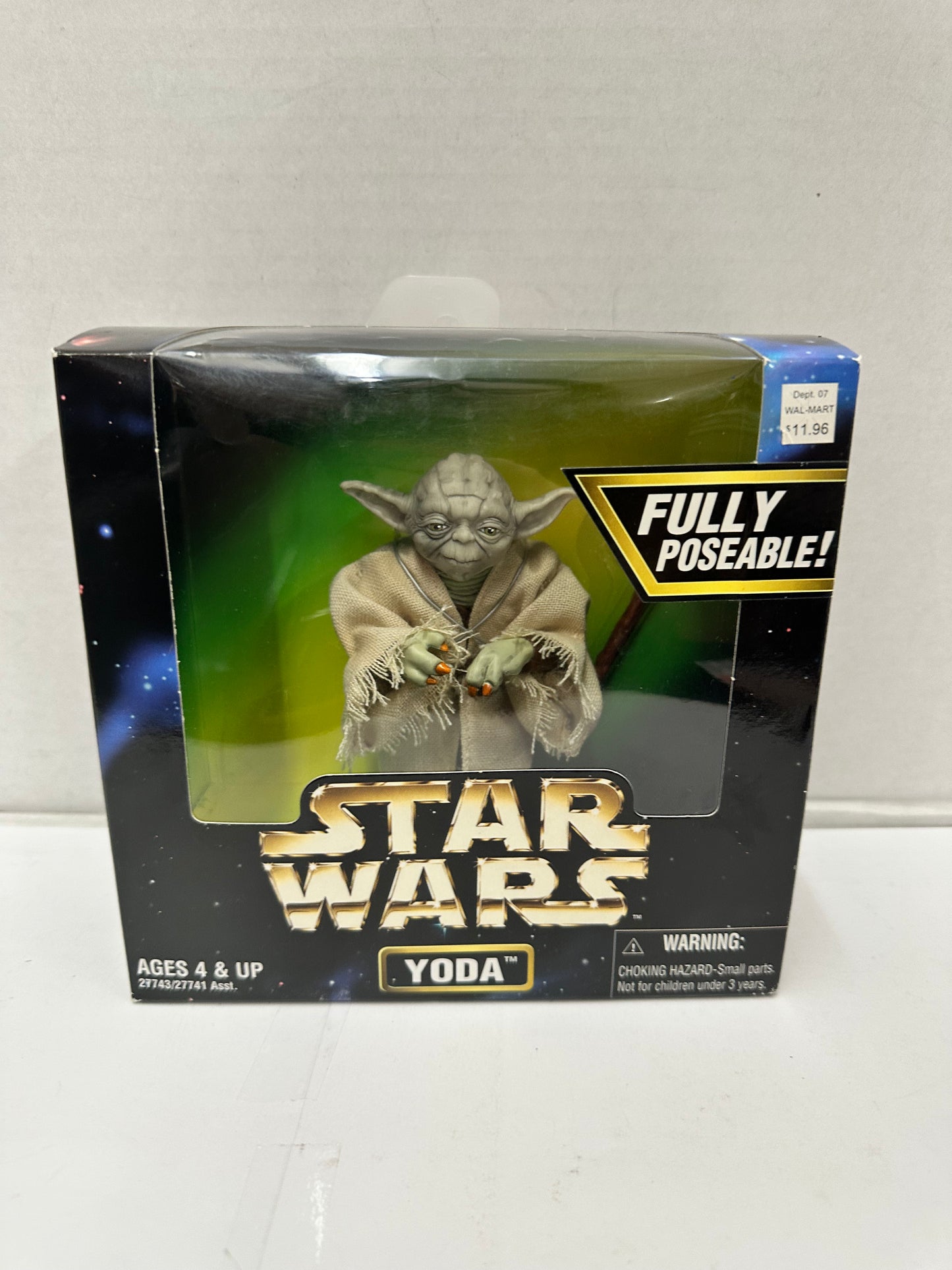 Star Wars Action Collection Yoda Figure Kenner 1997 Vintage Fully Poseable