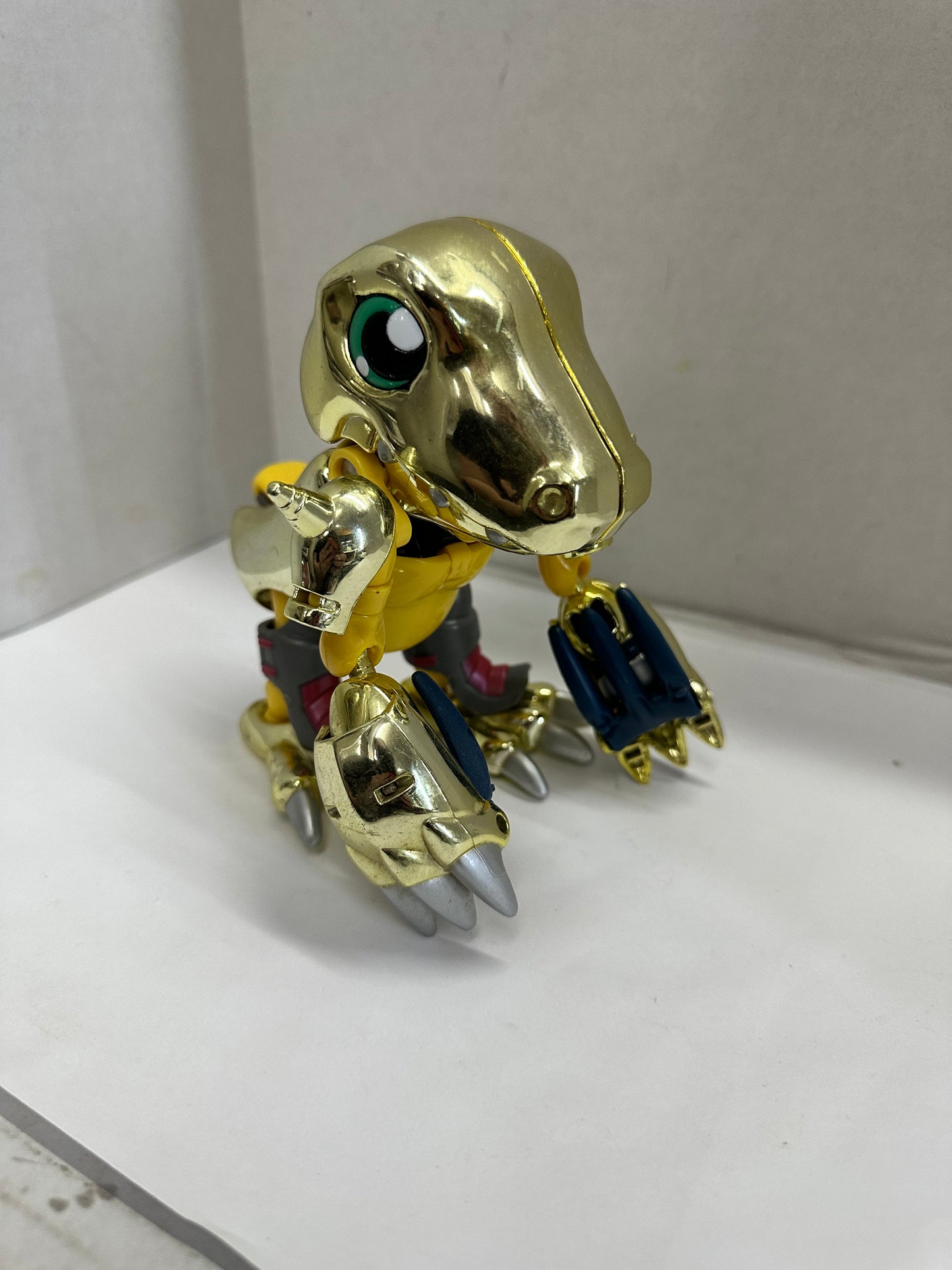 #Z1 Digimon Gold WarGreymon Agumon Digivolve Figure Bandai 1999