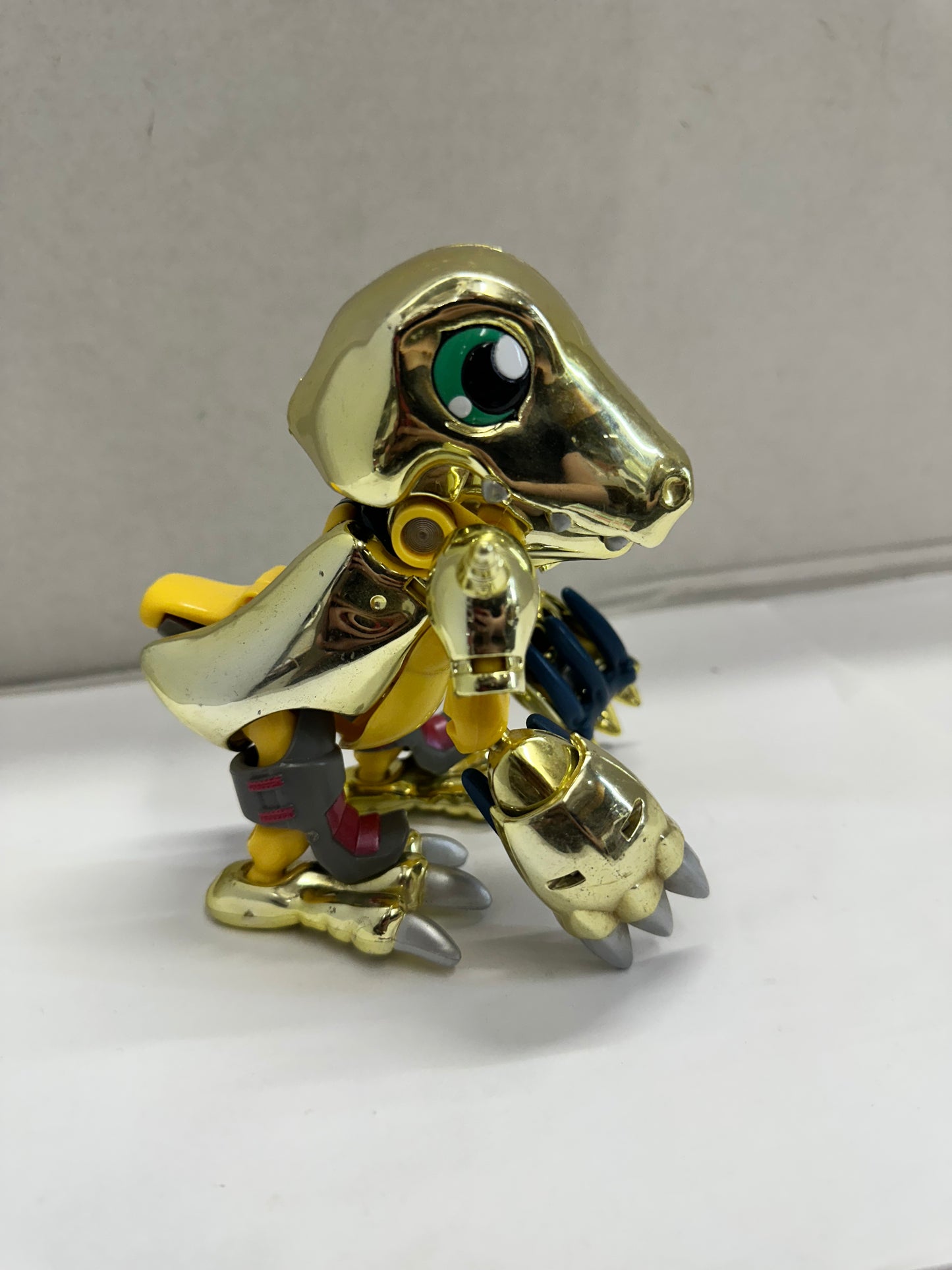 #Z1 Digimon Gold WarGreymon Agumon Digivolve Figure Bandai 1999