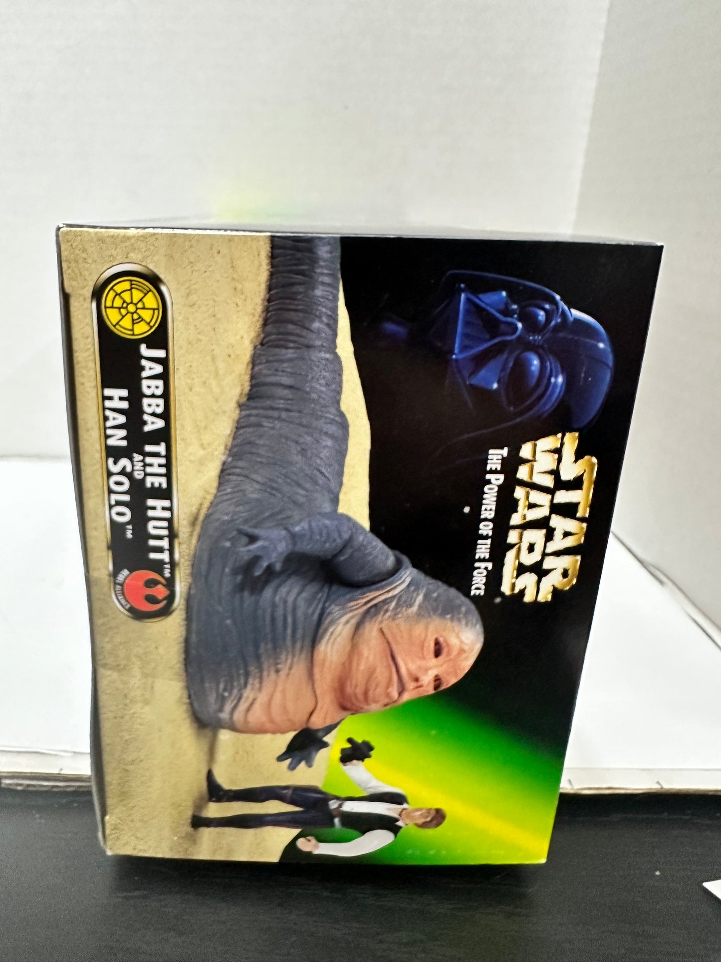Star Wars The Power of the Force Jabba the Hutt and Han Solo Kenner 1997 Sealed