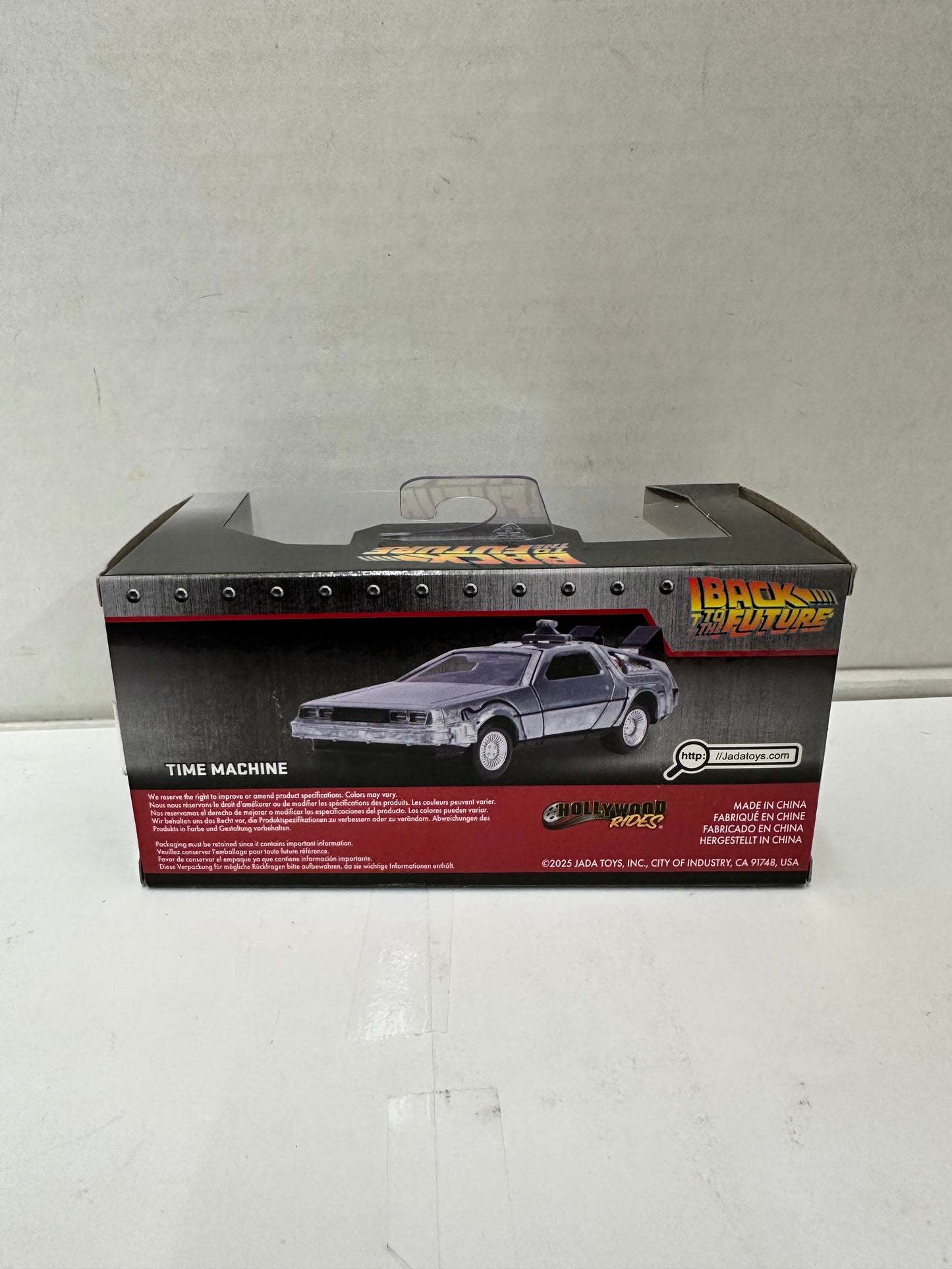 NEW Jada Toys Back to the Future TIME MACHINE 1:32 Die-Cast Metal Vehicle
