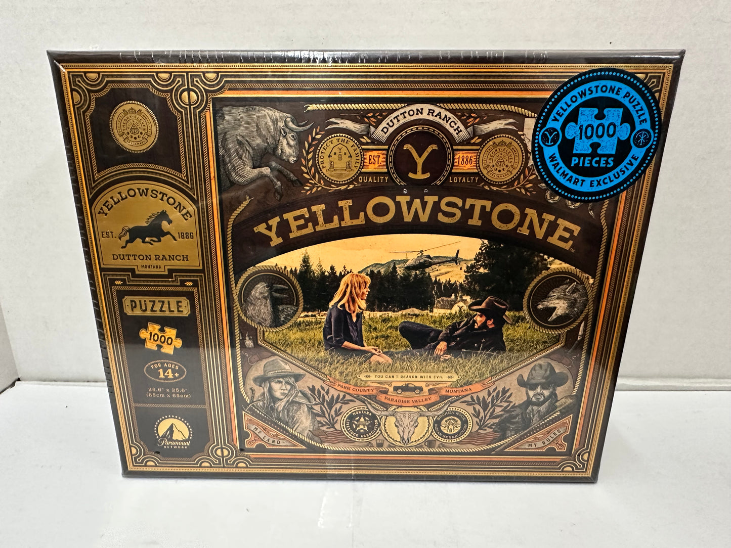 Yellowstone Theory11 Jigsaw Puzzle 1000pc Dutton Ranch Gold Foil NEW