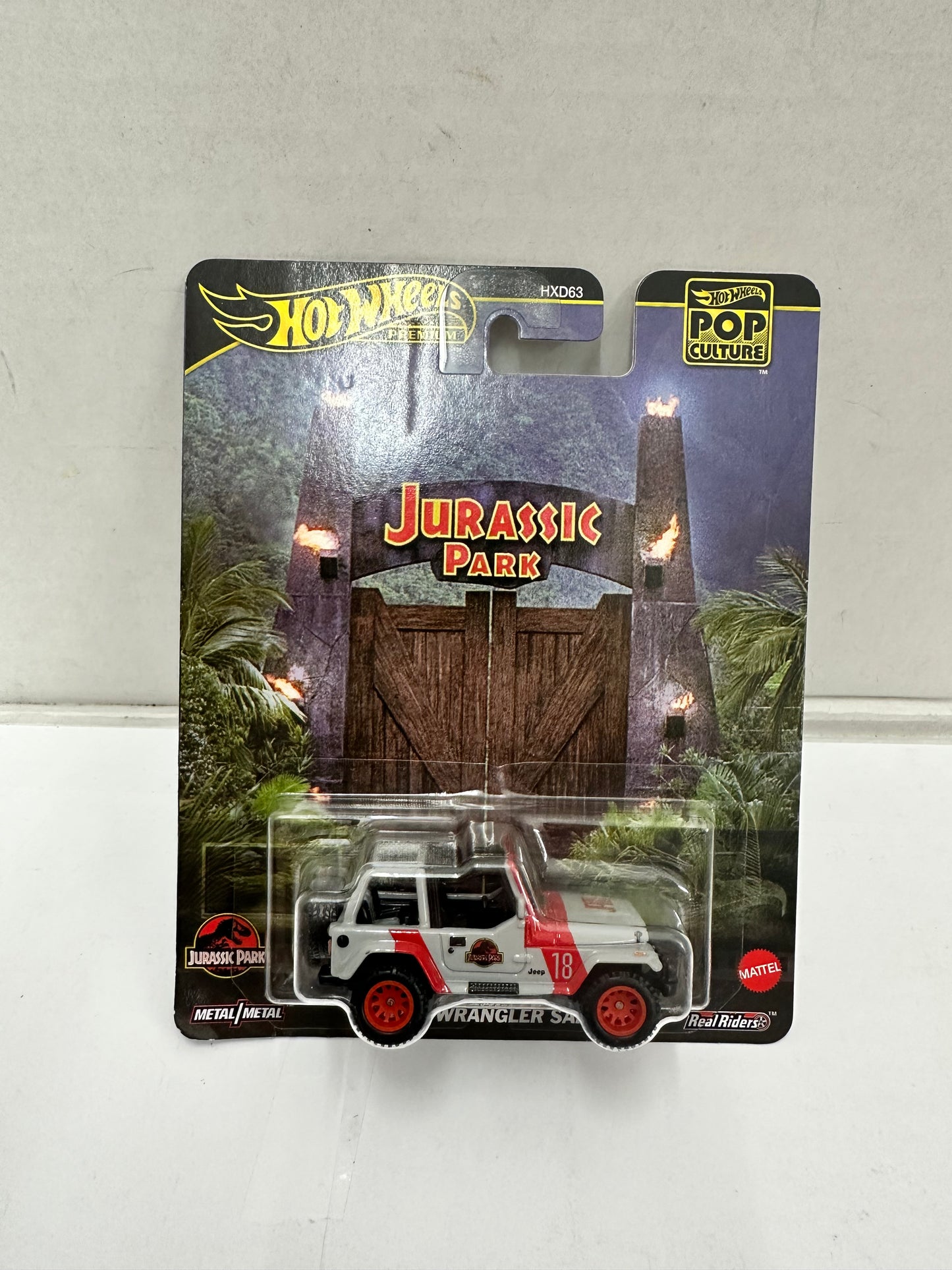 2025 Hot Wheels Premium Pop Culture Jurassic Park '92 Jeep Wrangler Sahara