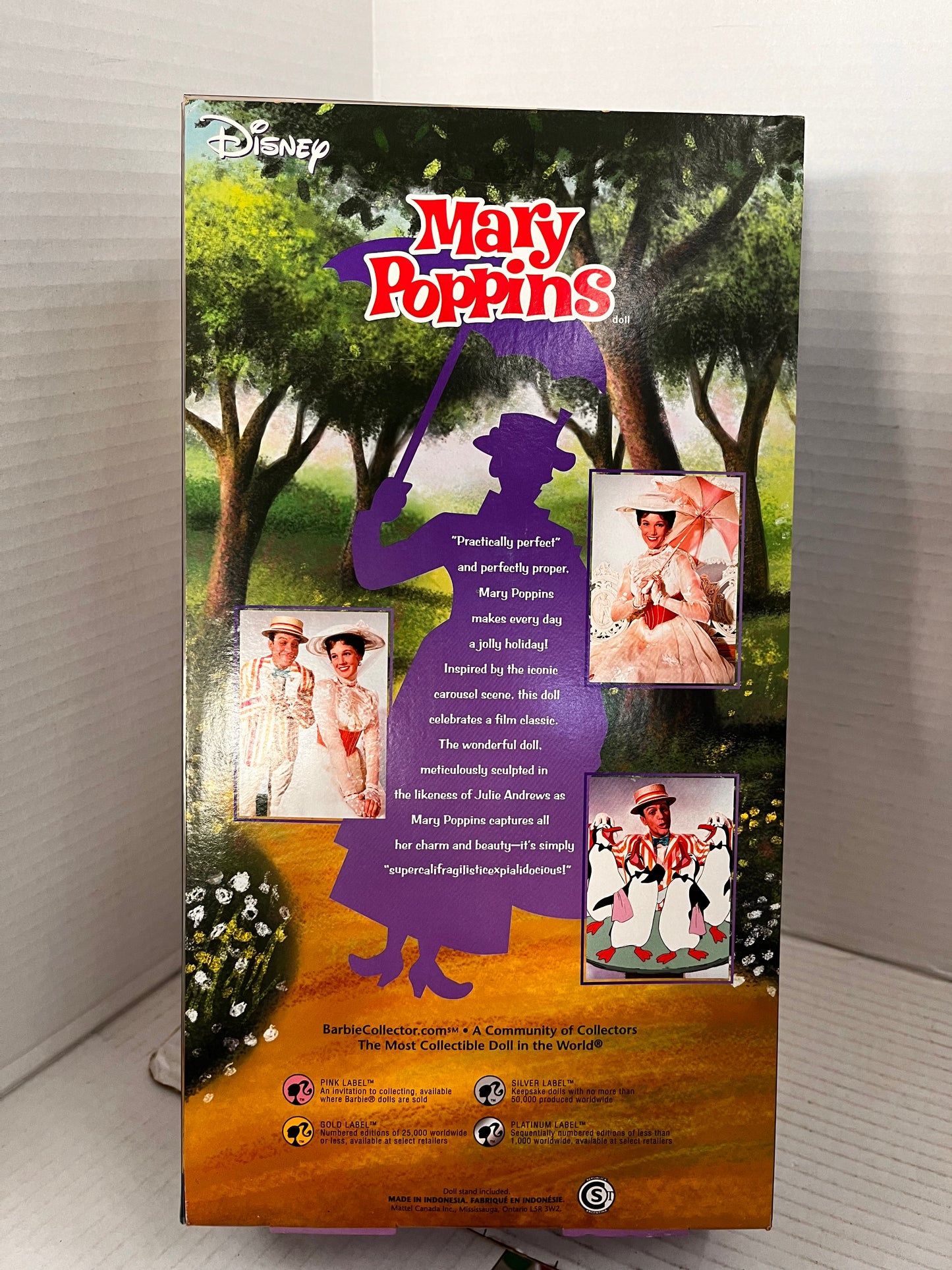 Mary Poppins Barbie Pink Label Collector Doll