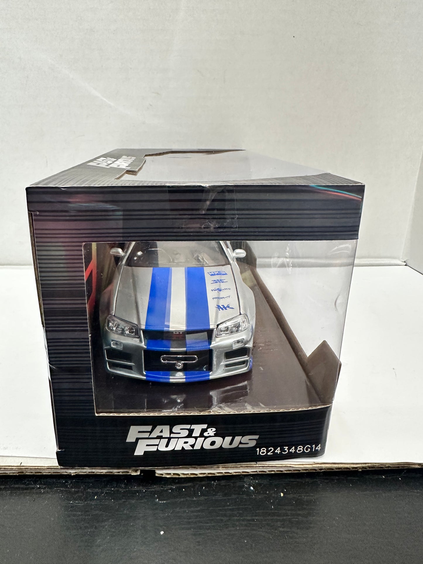 Jada Tys Fast & Furious Brian's Nissan Skyline GT-R R34 Die Cast Car - Silver