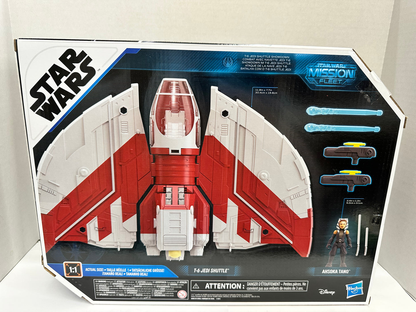 Star Wars Mission Fleet T-6 Jedi Shuttle Ahsoka Action Figure Set