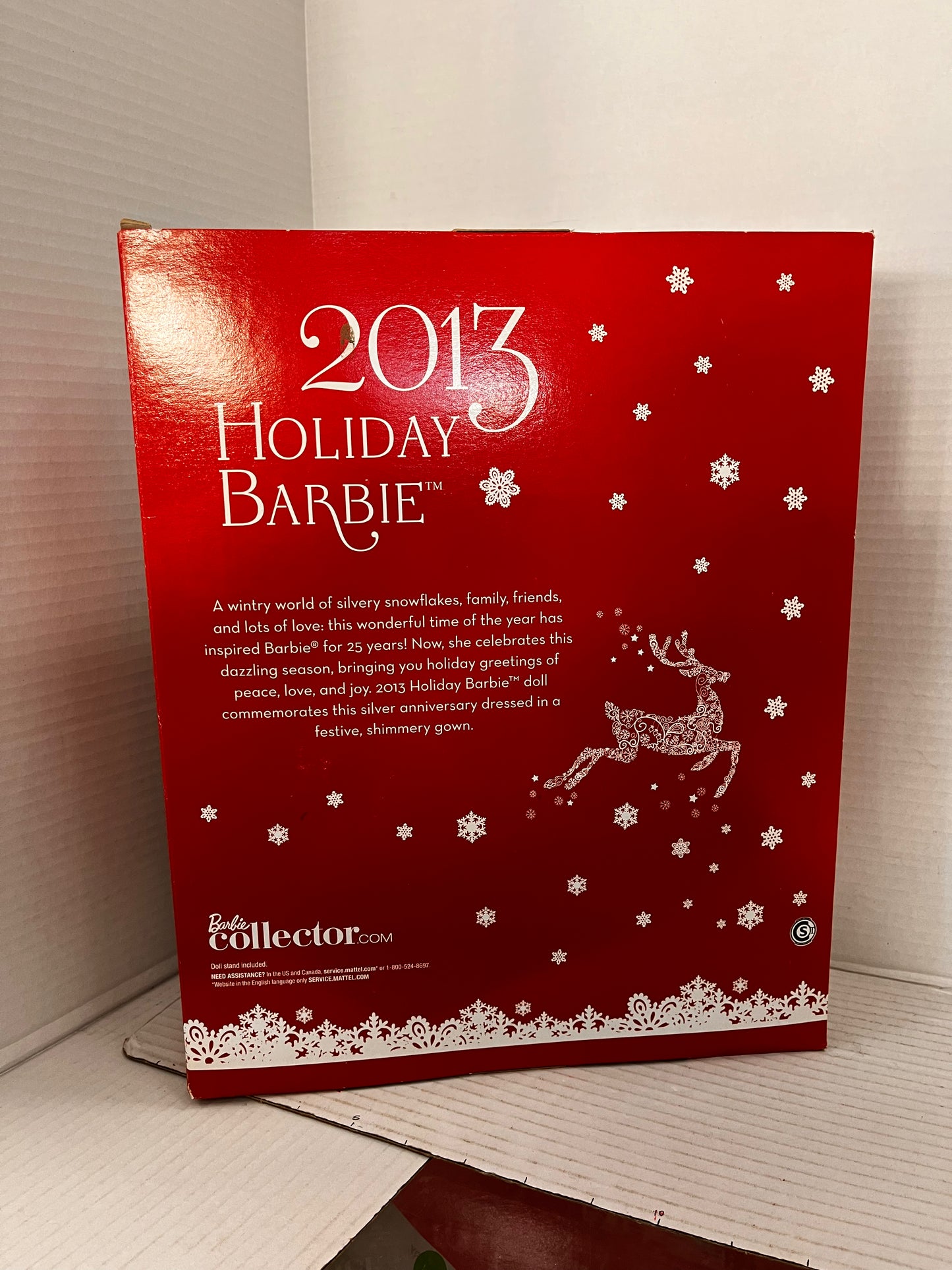 2013 Holiday Doll 25th Anniversary Barbie Doll Mattel