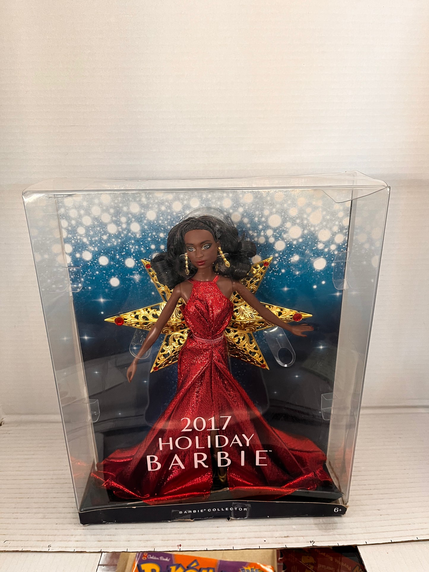 Holiday Barbie Christmas Doll African American Box Damaged