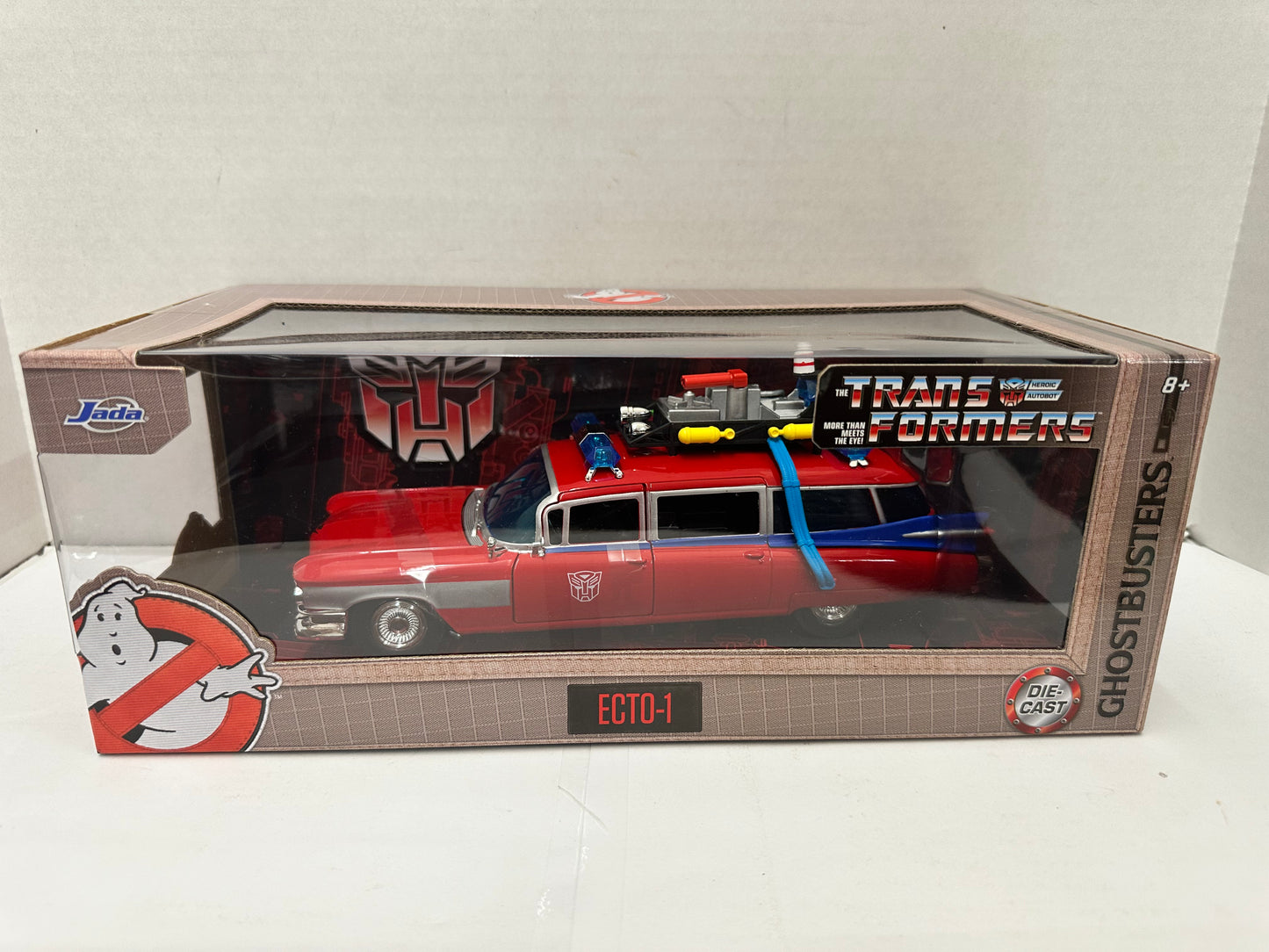Jada Ghostbusters x Transformers Mashup 1:24 Scale Ecto-1 Die-Cast Vehicle