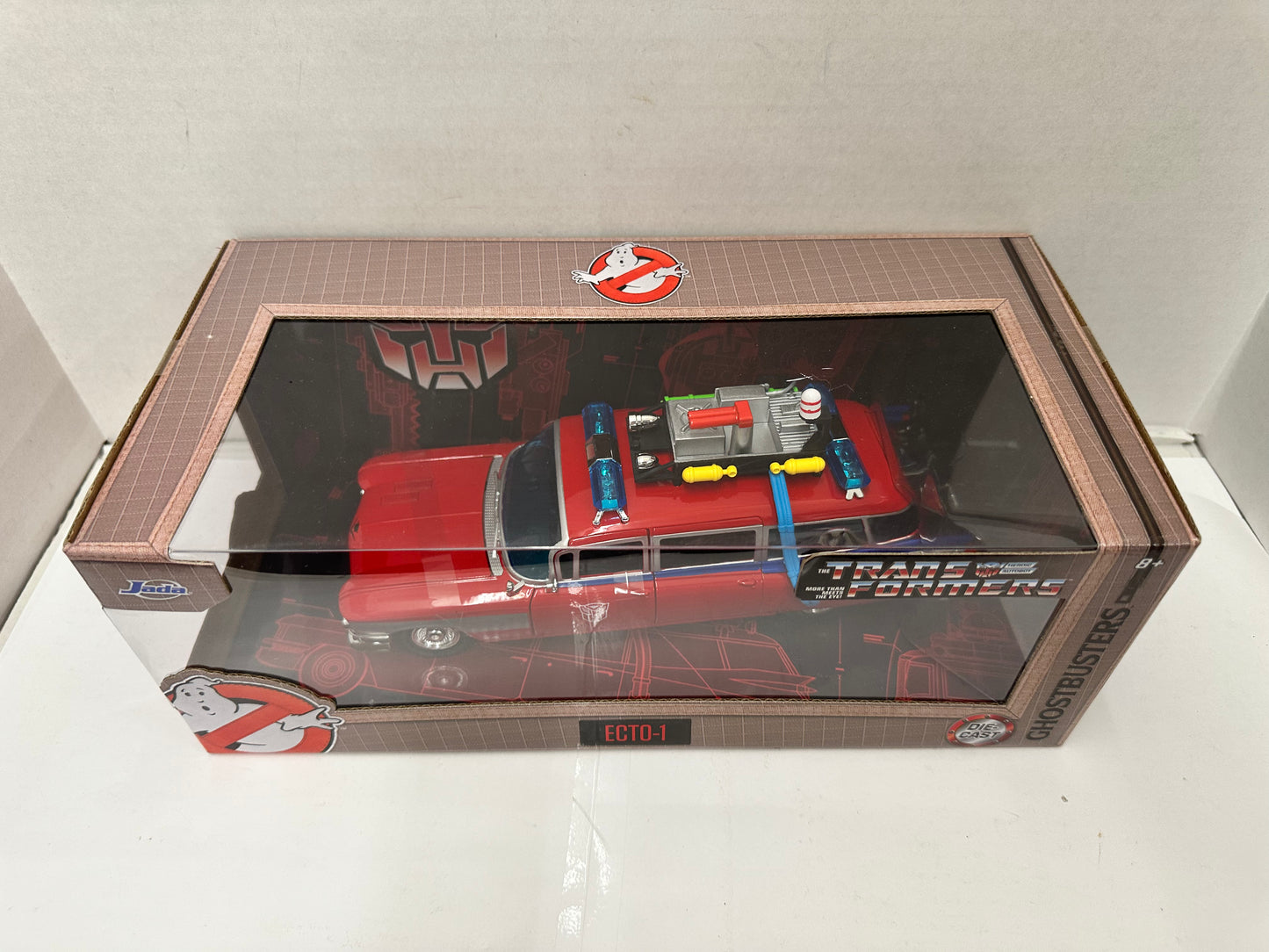 Jada Ghostbusters x Transformers Mashup 1:24 Scale Ecto-1 Die-Cast Vehicle