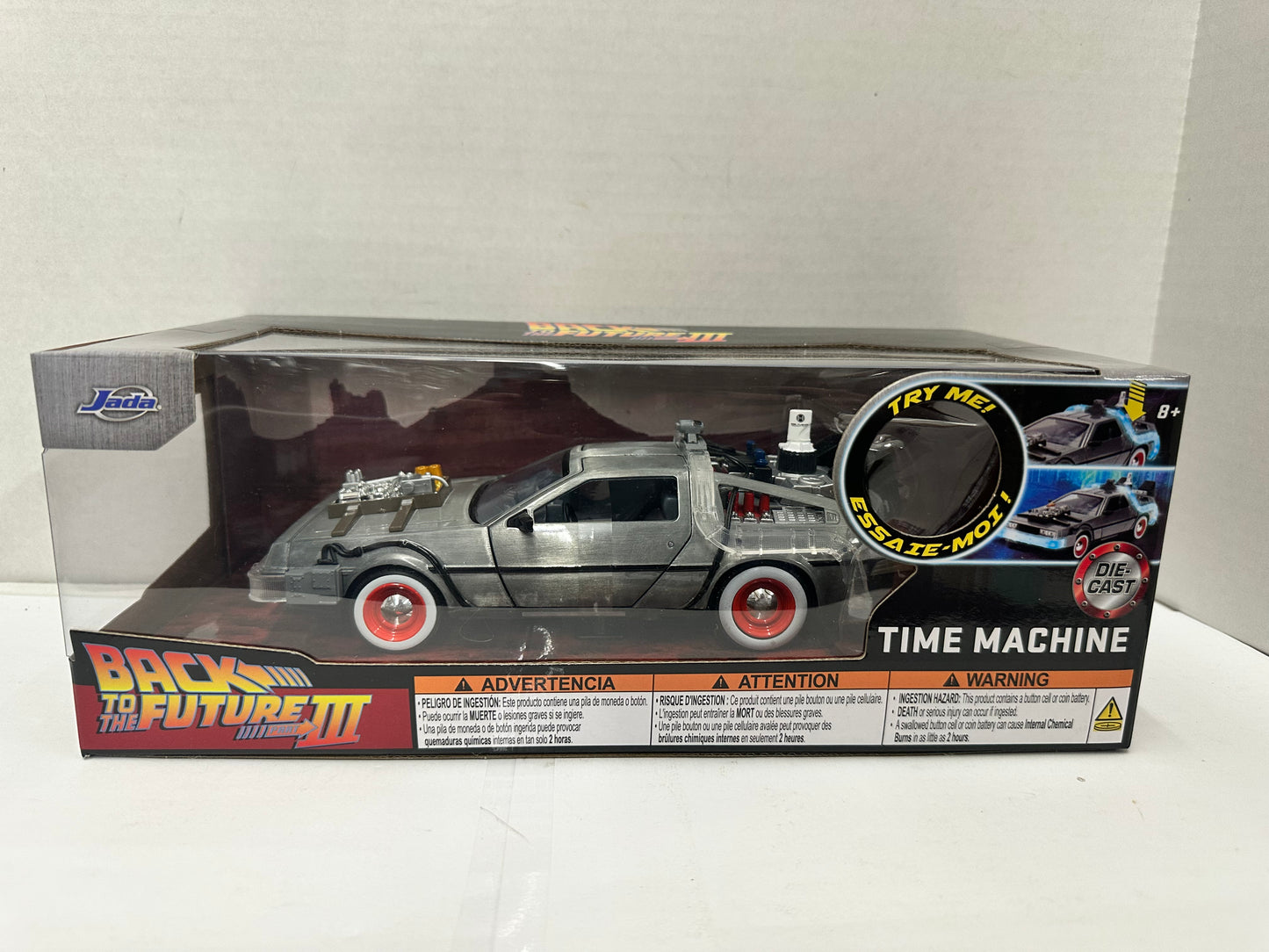 Jada Hollywood Rides: Back to the Future III Time Machine w/Light 1/24 Scale