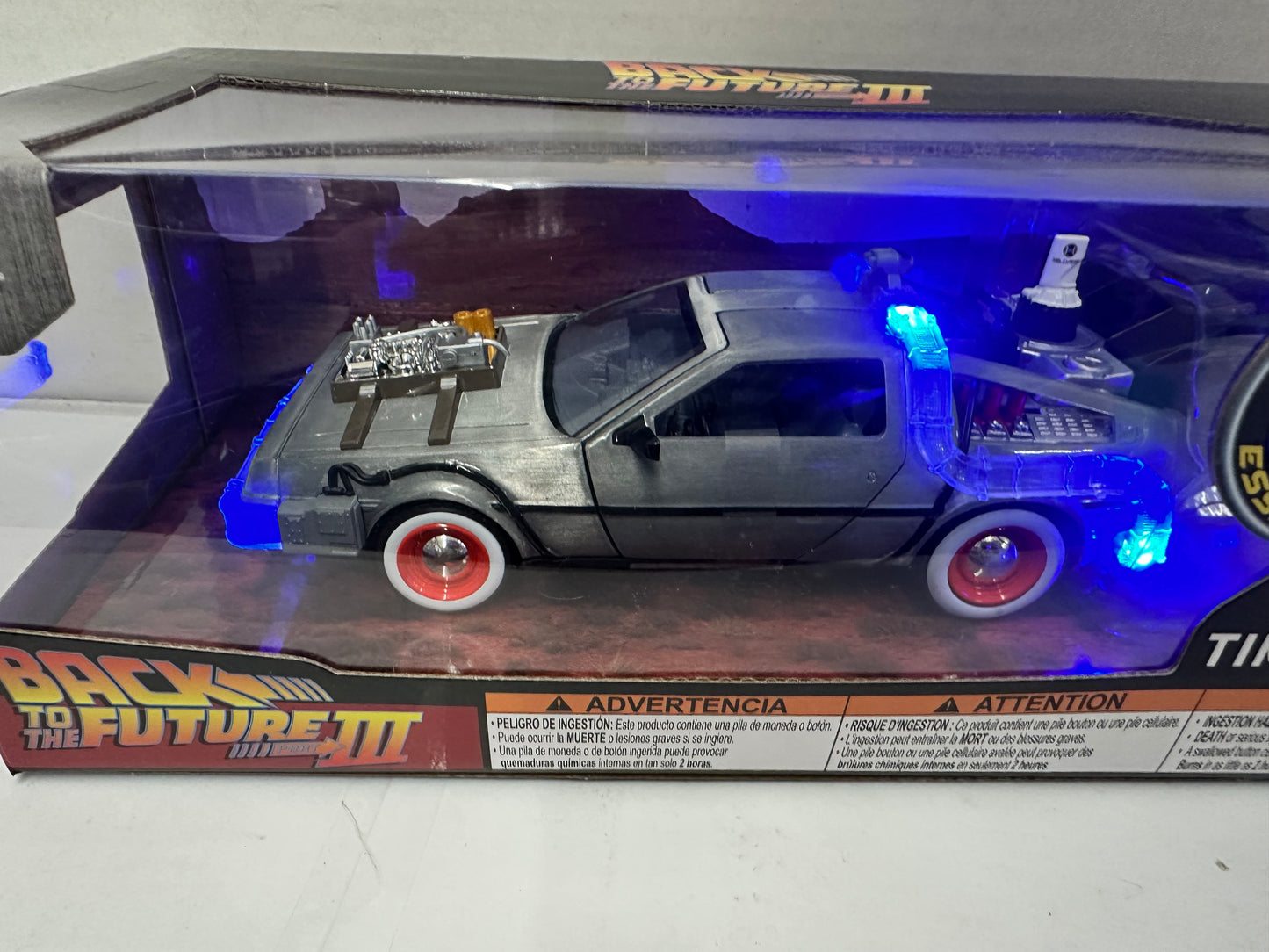 Jada Hollywood Rides: Back to the Future III Time Machine w/Light 1/24 Scale