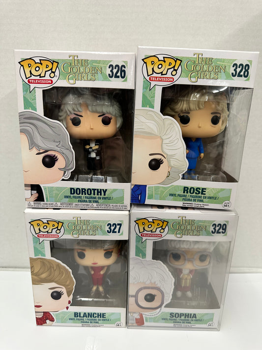 Funko Pop! Vinyl The Golden Girls Sophia Dorothy Blanche Rose Collectible Set
