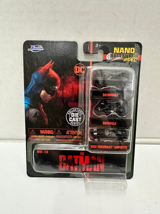 The Batman Nano Hollywood Rides: Jada Toys The Set 3 Pack Die Cast  2022
