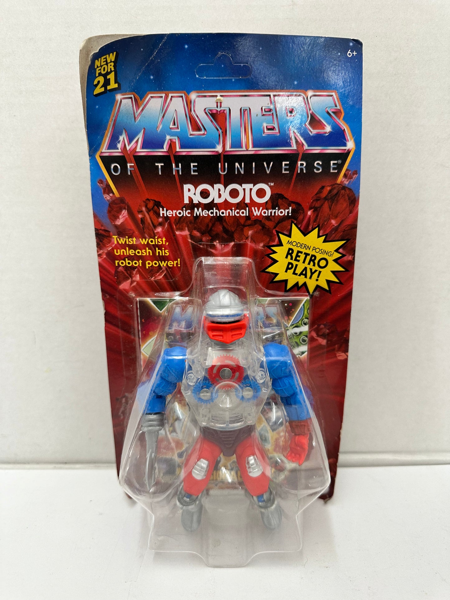 Mattel Masters of The Universe Motu 5.5 in Roboto Action Figure GRX00 UNPUNCHED