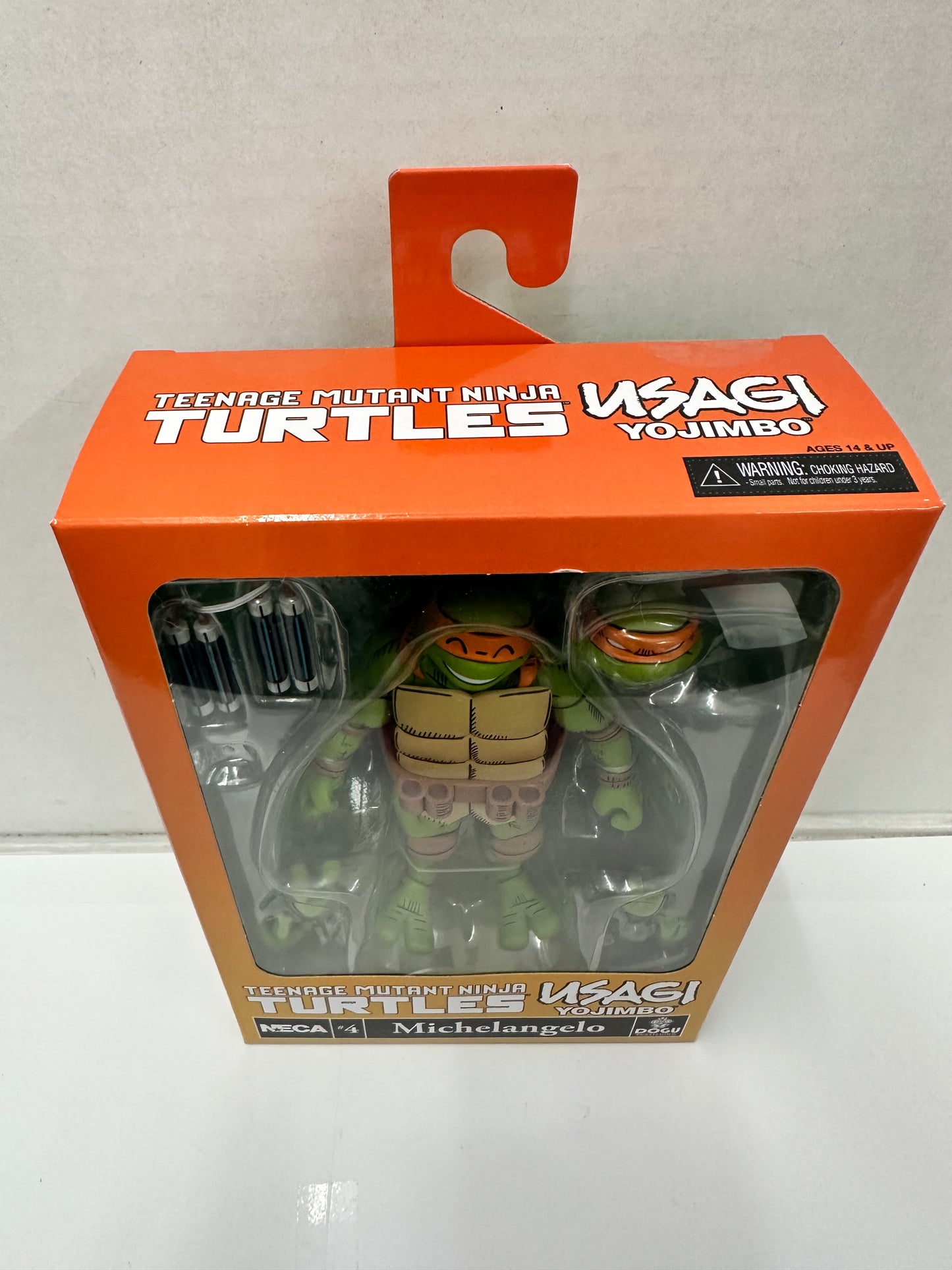 NECA Teenage Mutant Ninja Turtles Usagi Yojimbo Michelangelo Figure #4