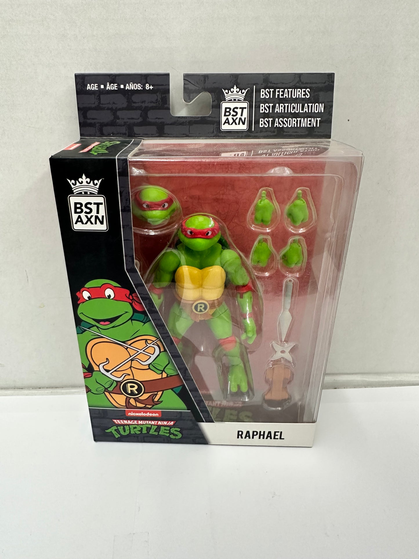 Teenage Mutant Ninja Turtles Raphael BST AXN Action Figure TMNT