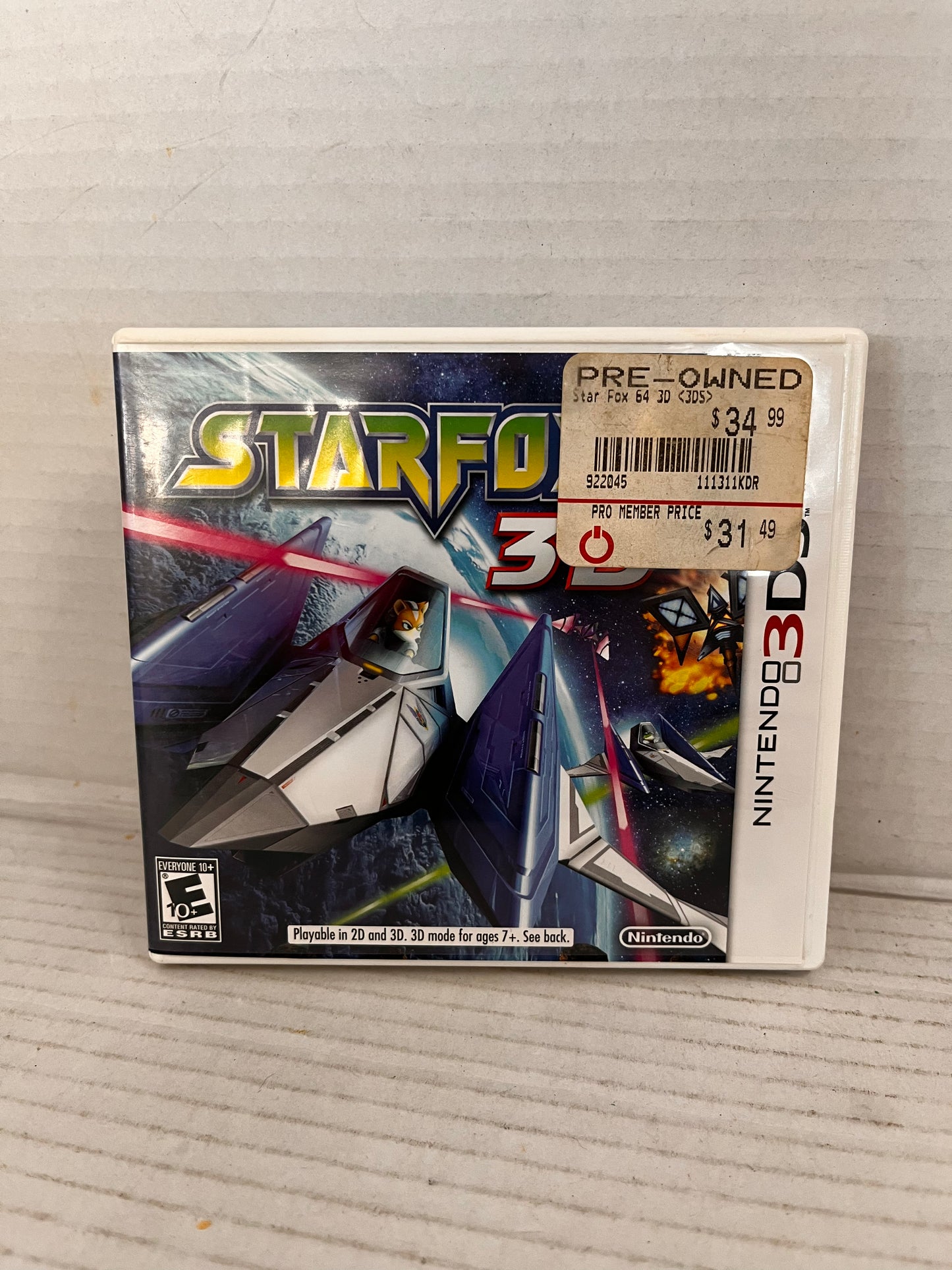 StarFox 64 3D (Nintendo 3DS, 2011) CIB
