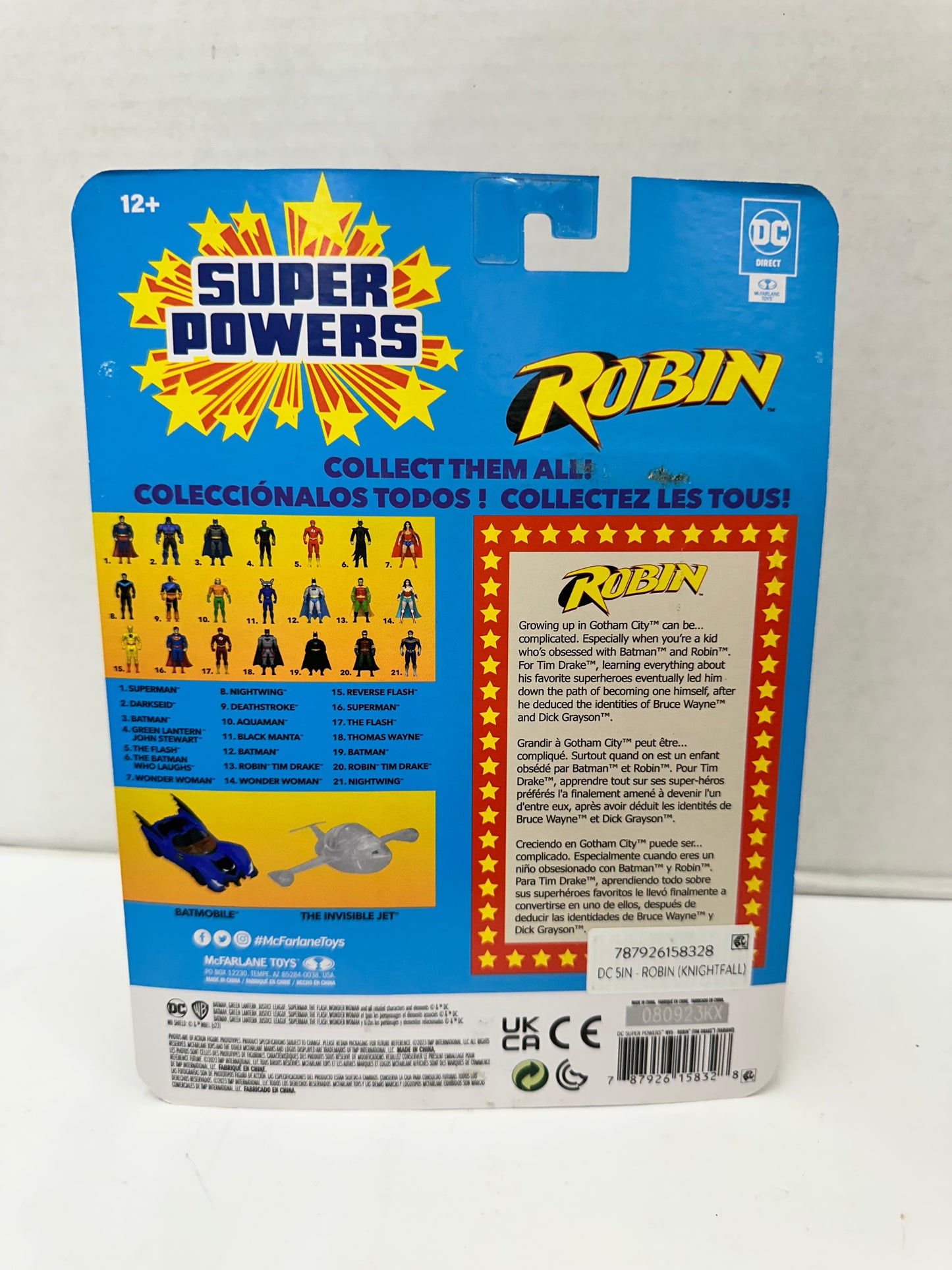 DC McFarlane Super Powers Robin Tim Drake w/ Black Cape Action Figure (NEW)