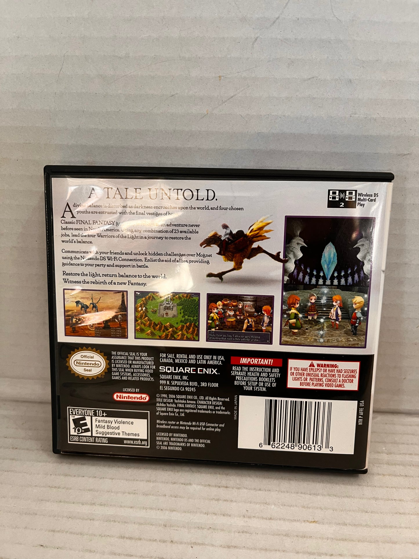 Final Fantasy III (Nintendo DS, 2006) Complete • CIB