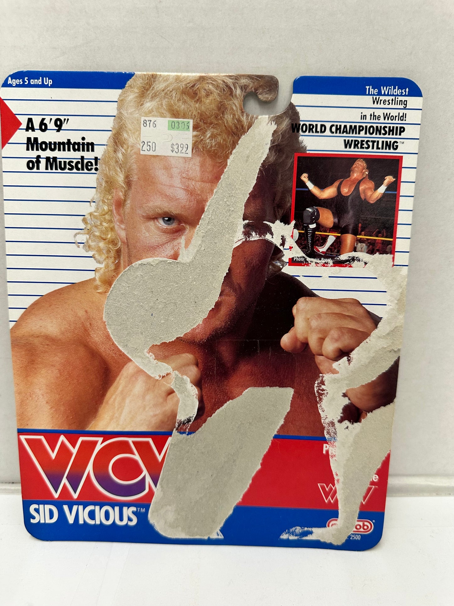 Lot 4 Hasbro WWF Wrestling Cards Back ONLY