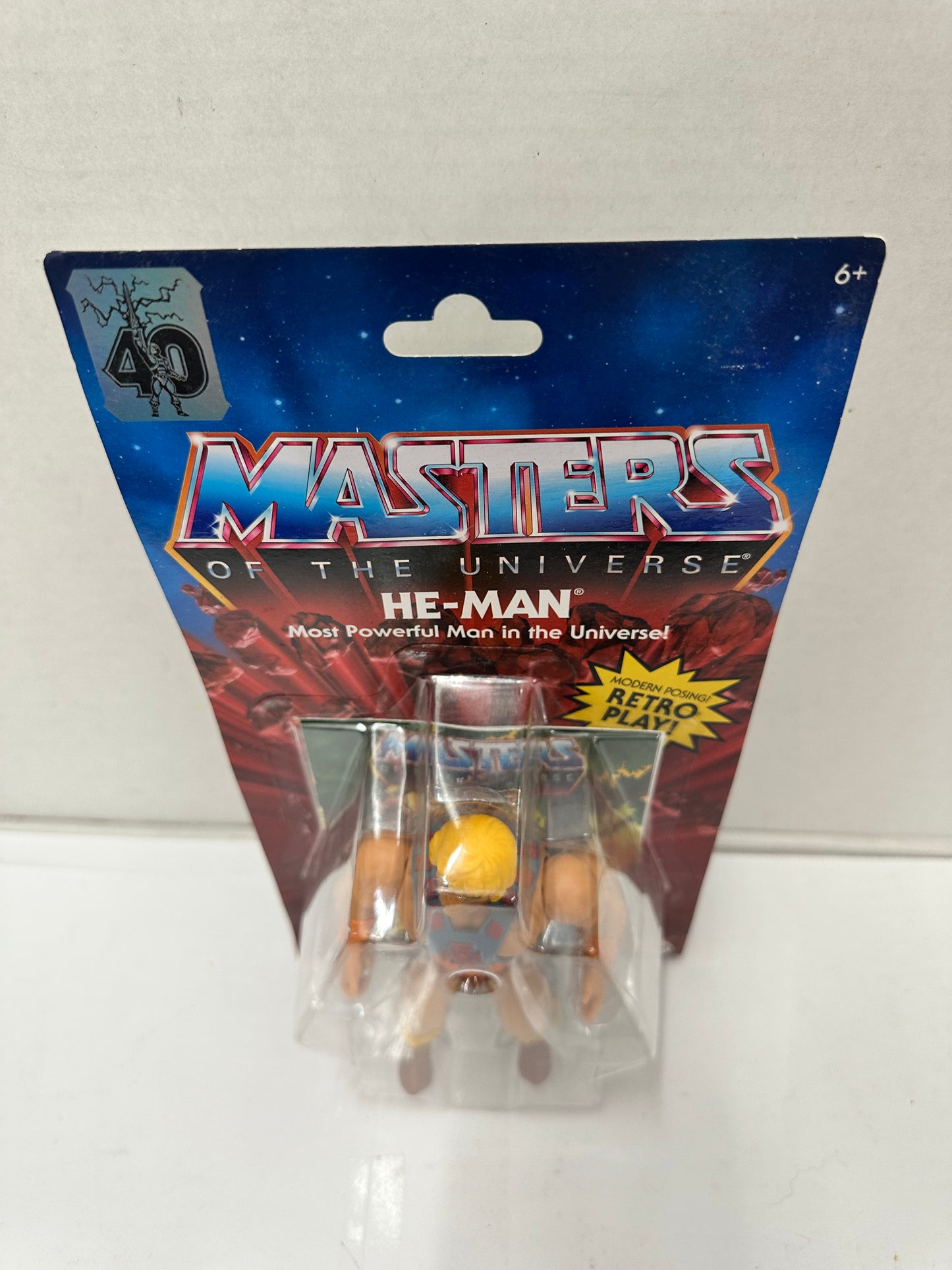 Masters Of The Universe Origins He-Man Figure 40th Anniversary Pack