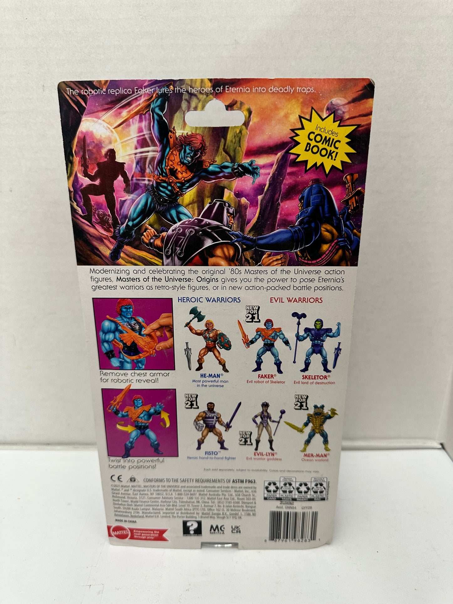 MOTU Evil Robots Of Skeletor Masters Universe HeMan Retro Play Faker