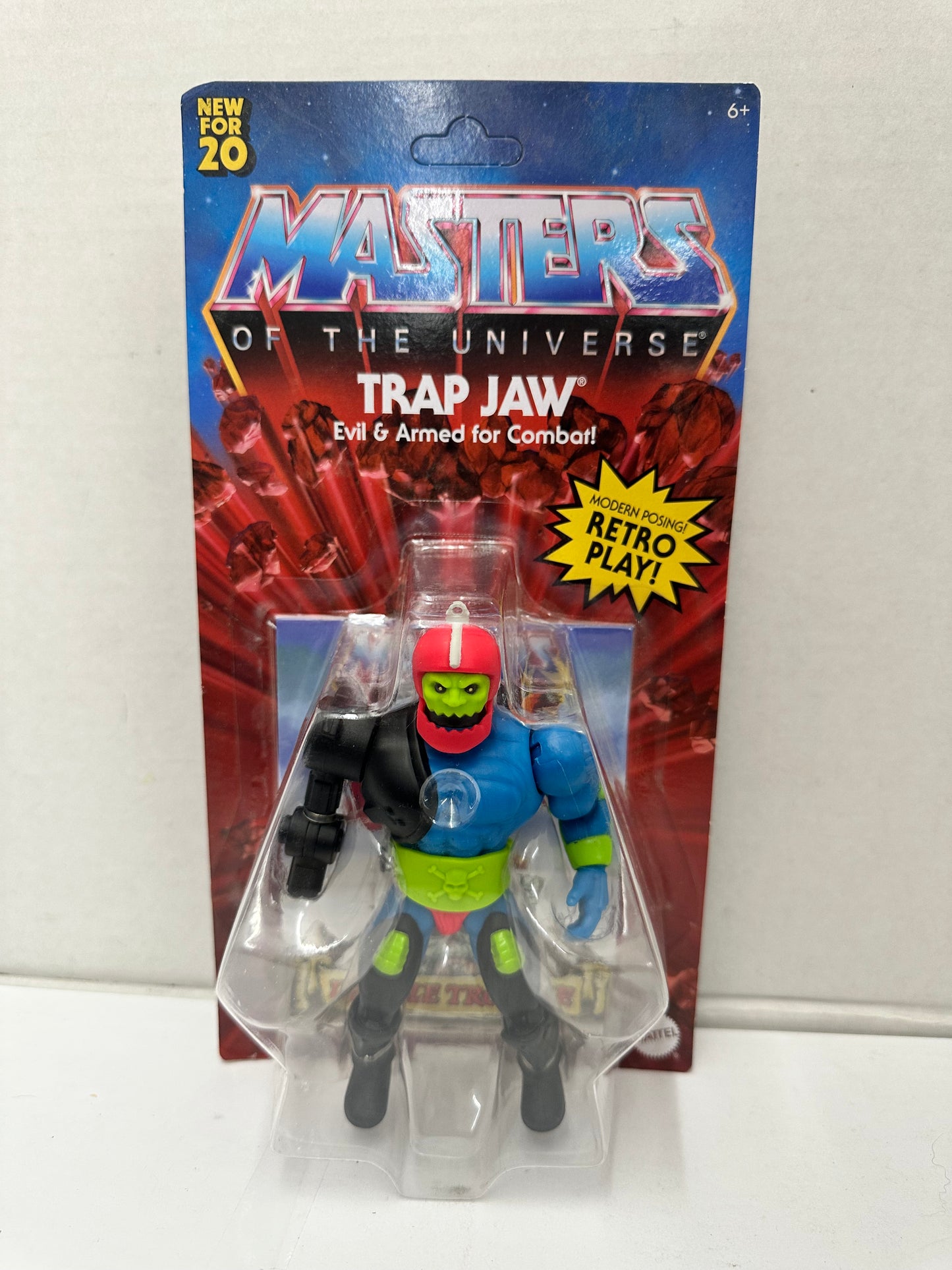 2020 Mattel Masters of the Universe MOTU Retro Play Trapjaw Figure Toy Unpunched