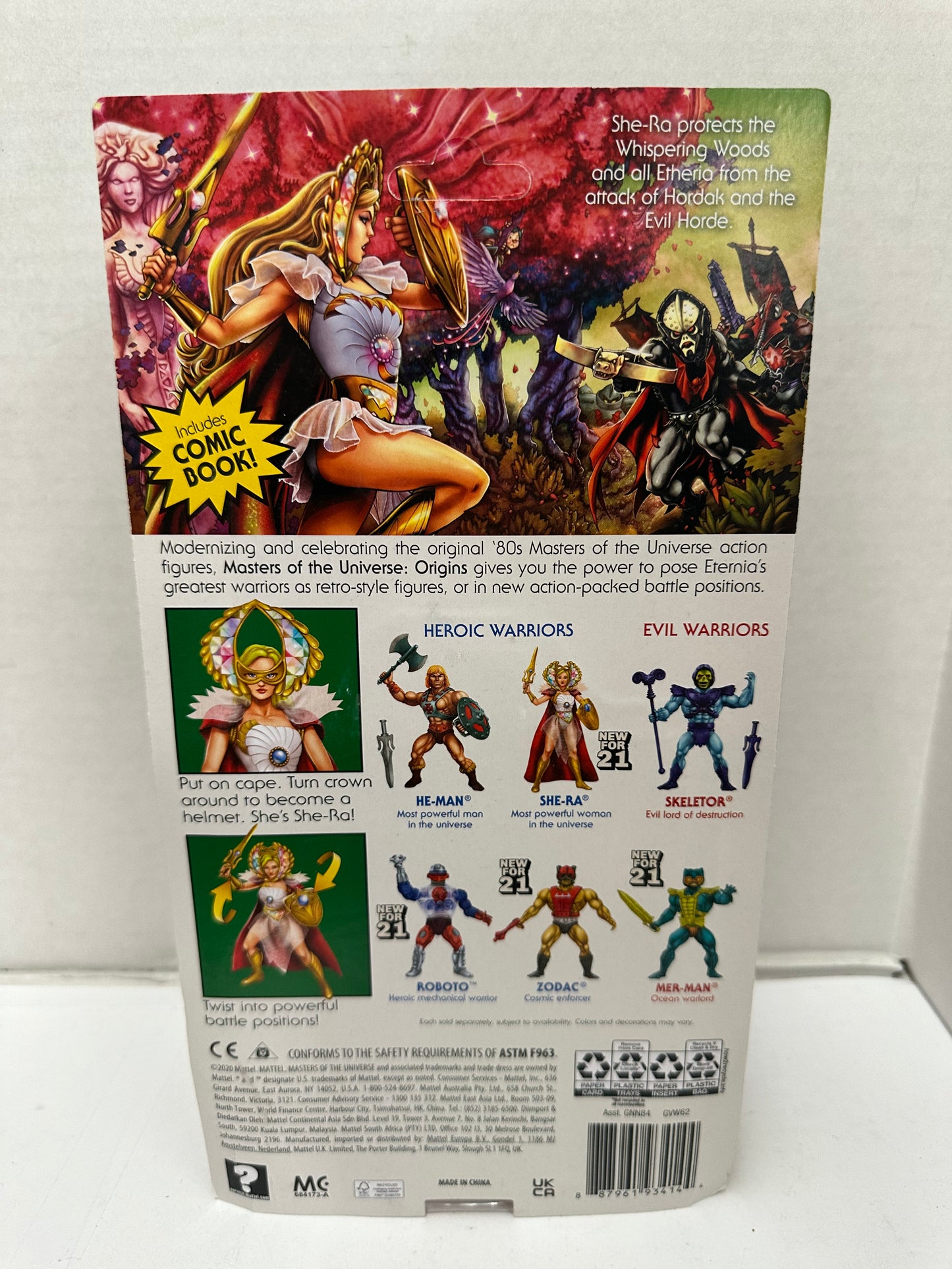 Mattel Masters of the Universe Origins She-Ra Action Figure Unpunched
