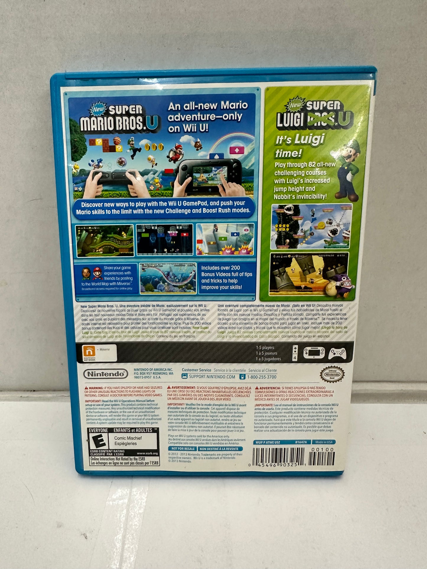 Super Mario Bros. U with New Super Luigi U. (Nintendo Wii)