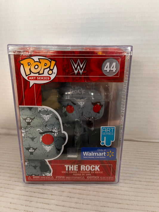 Funko Pop! WWE The Rock #44 Artist Series Vinyl Figure in Case