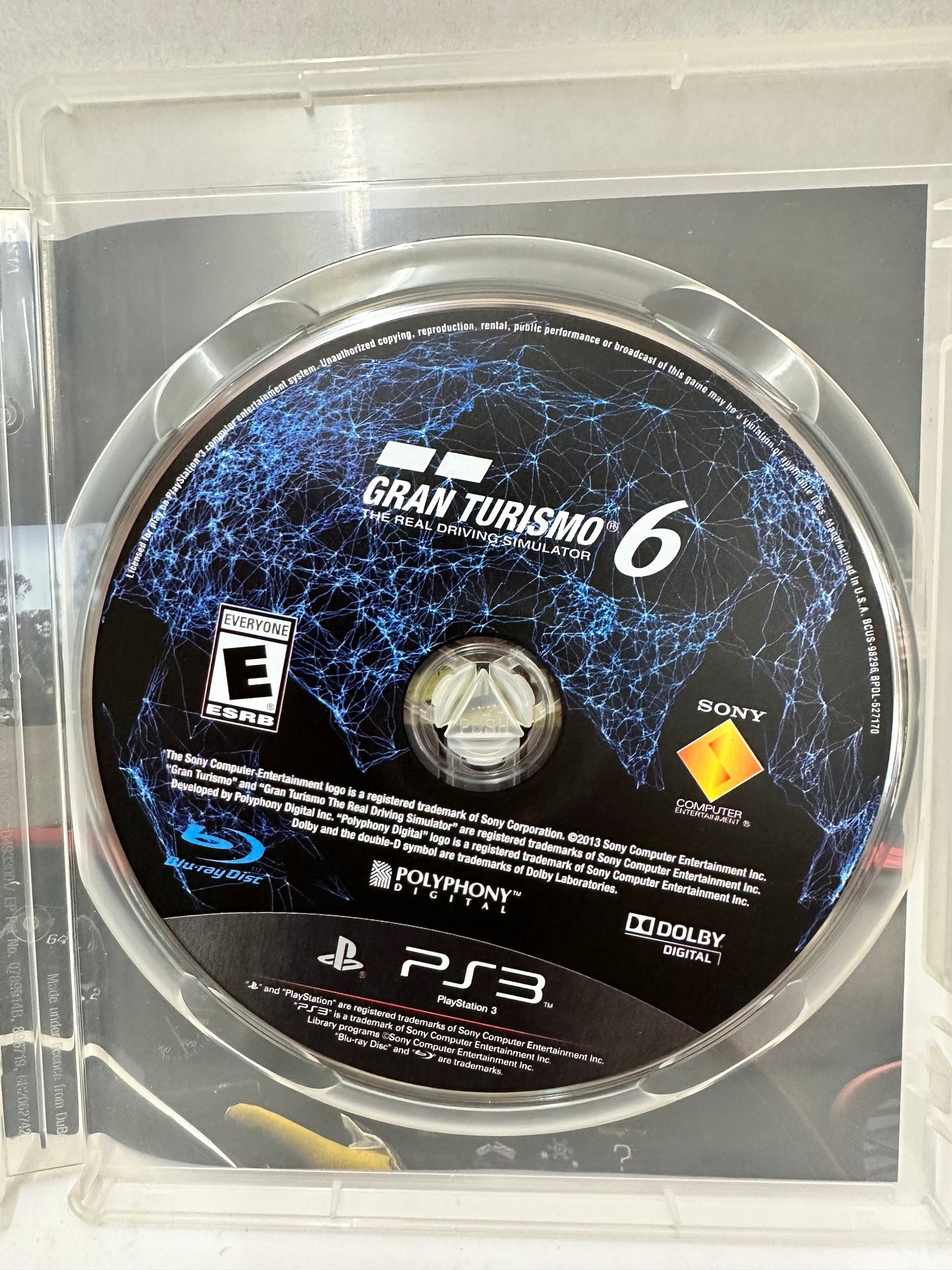 Gran Turismo 6 - Sony PlayStation 3 -- No Manual