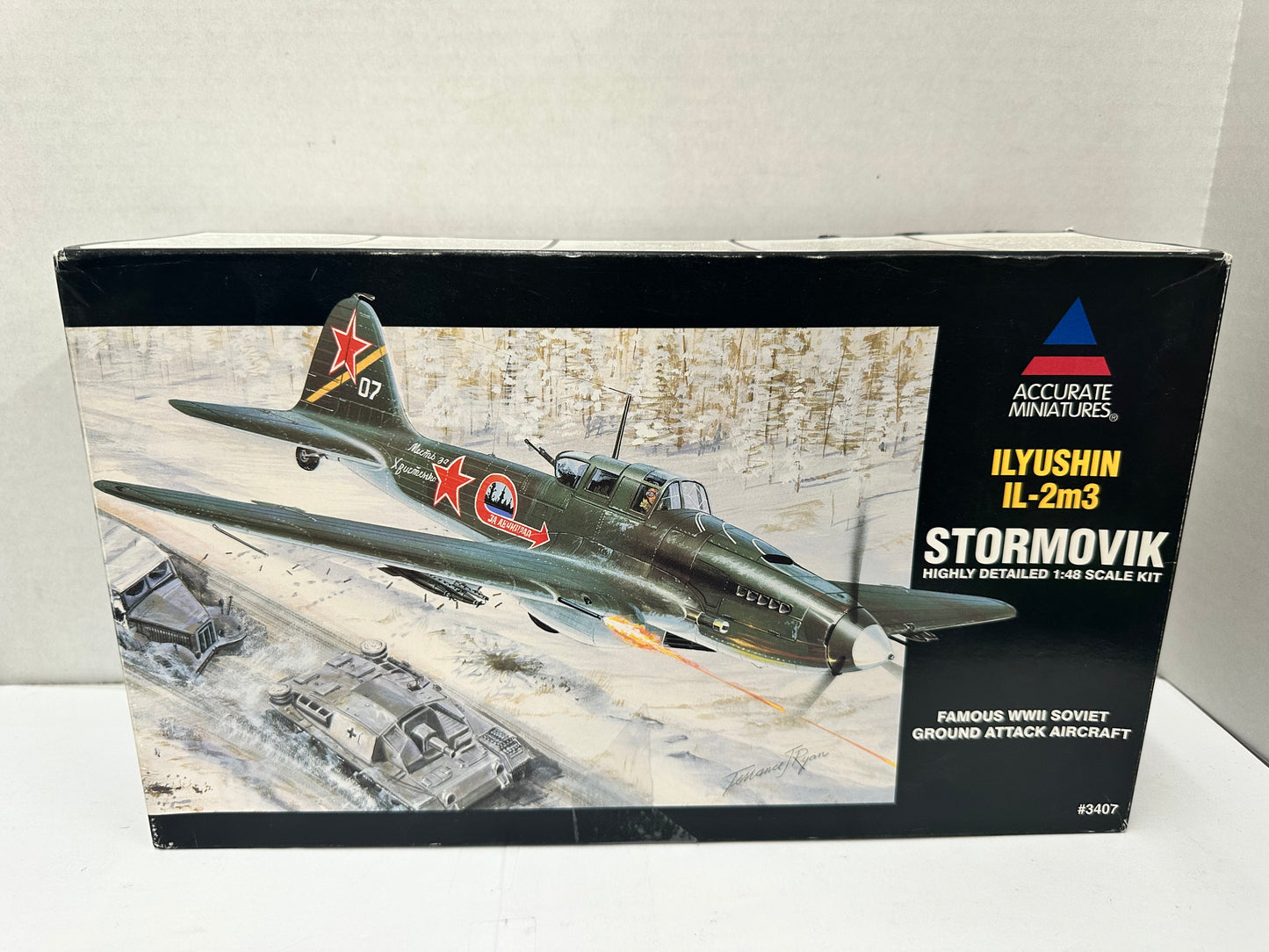 Accurate Miniatures Ilyushin IL-2m3 Stormovik 3407 1/48 Open Model Kit