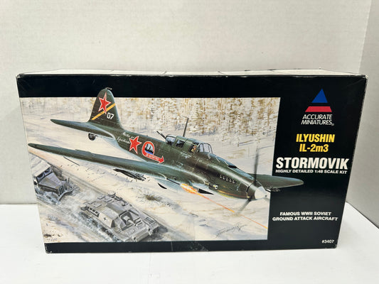 Accurate Miniatures Ilyushin IL-2m3 Stormovik 3407 1/48 Open Model Kit