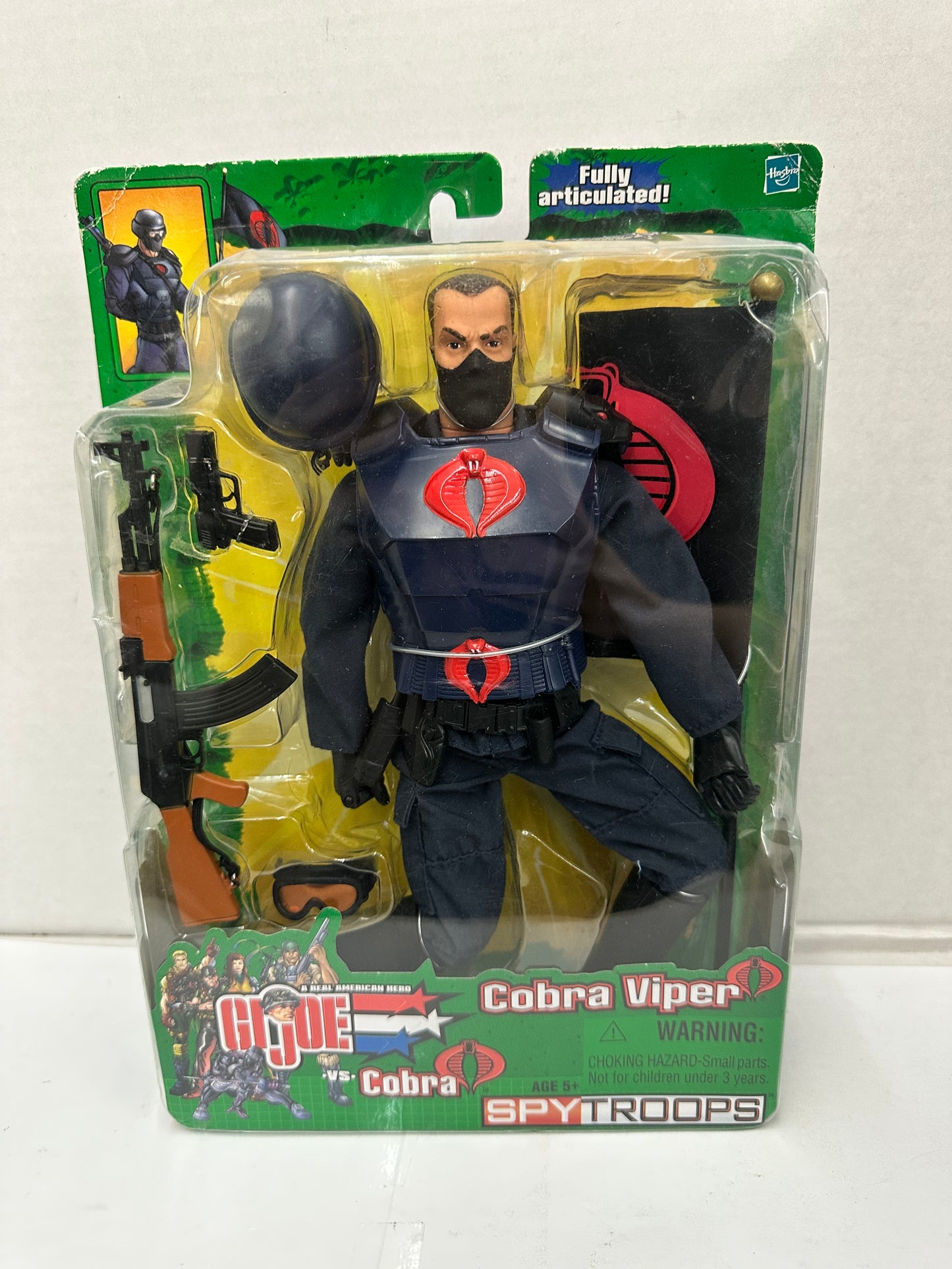 G.I. Joe vs Cobra Spy Troops 12" Cobra  Viper 2003 New Sealed Trooper Soldier
