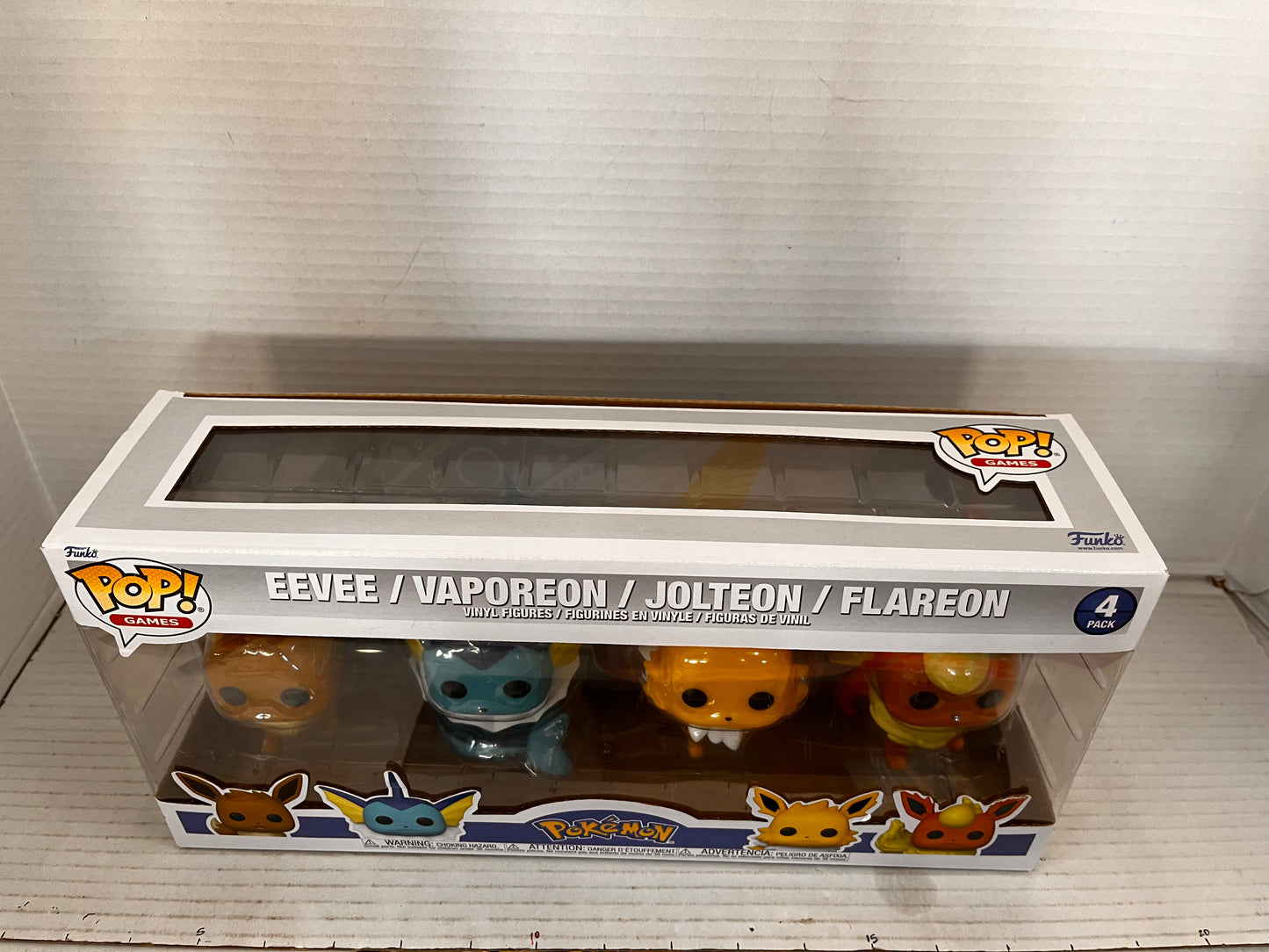 Funko Pop Pokemon Eevee Vaporeon Jolteon Flareon 4 Pack