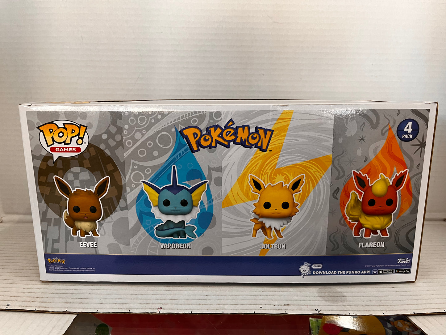 Funko Pop Pokemon Eevee Vaporeon Jolteon Flareon 4 Pack