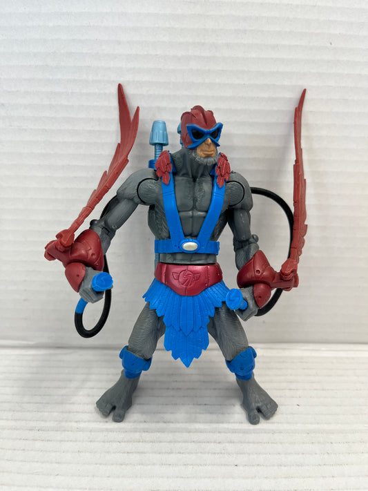 MOTU Stratos 200x Loose Complete He-Man figure Masters of the Universe Mattel