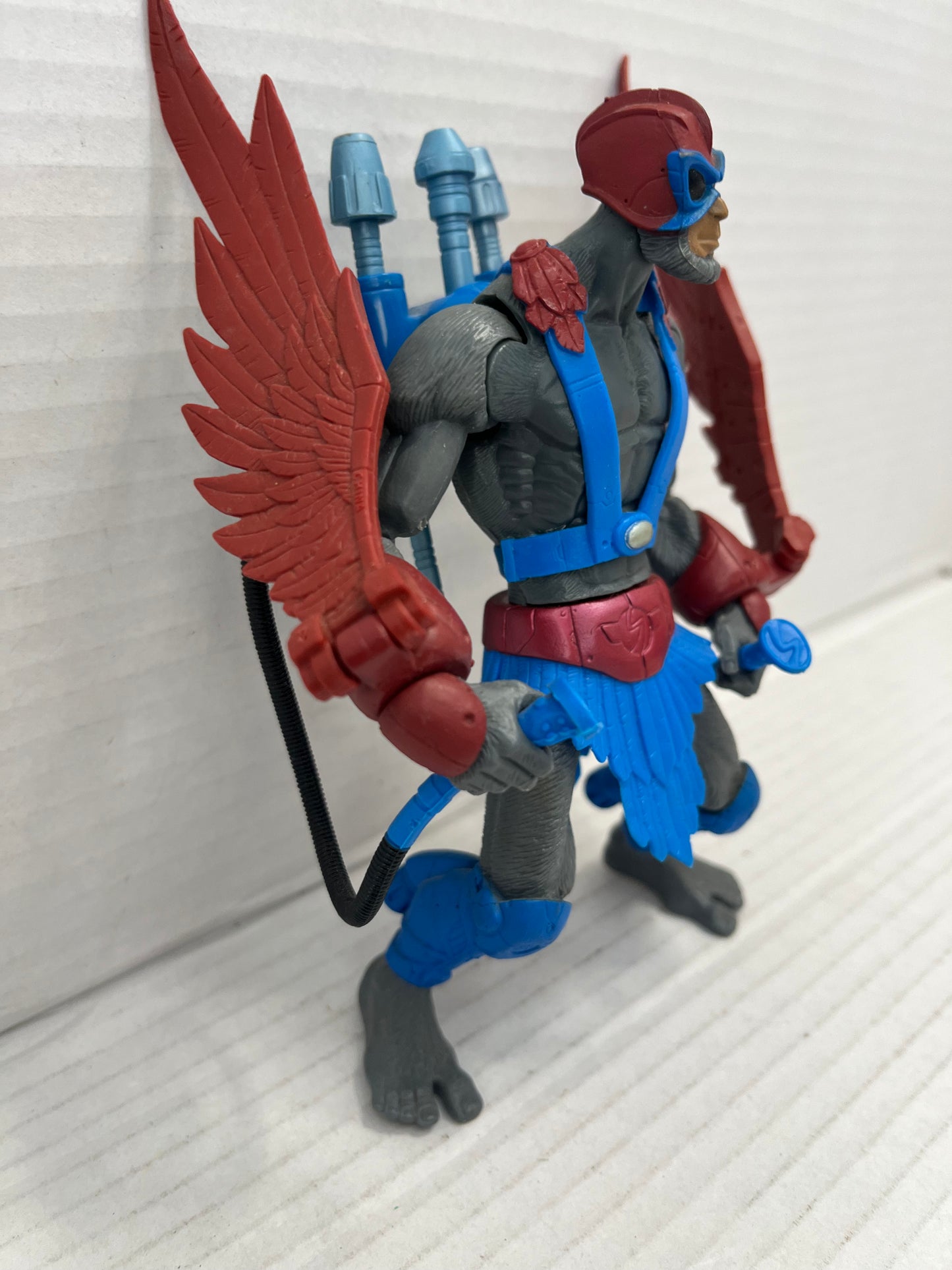 MOTU Stratos 200x Loose Complete He-Man figure Masters of the Universe Mattel