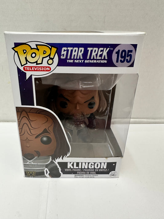 Funko Pop! TV: STAR TREK The Next Generation ☆KLINGON☆ #195 TNG Movies