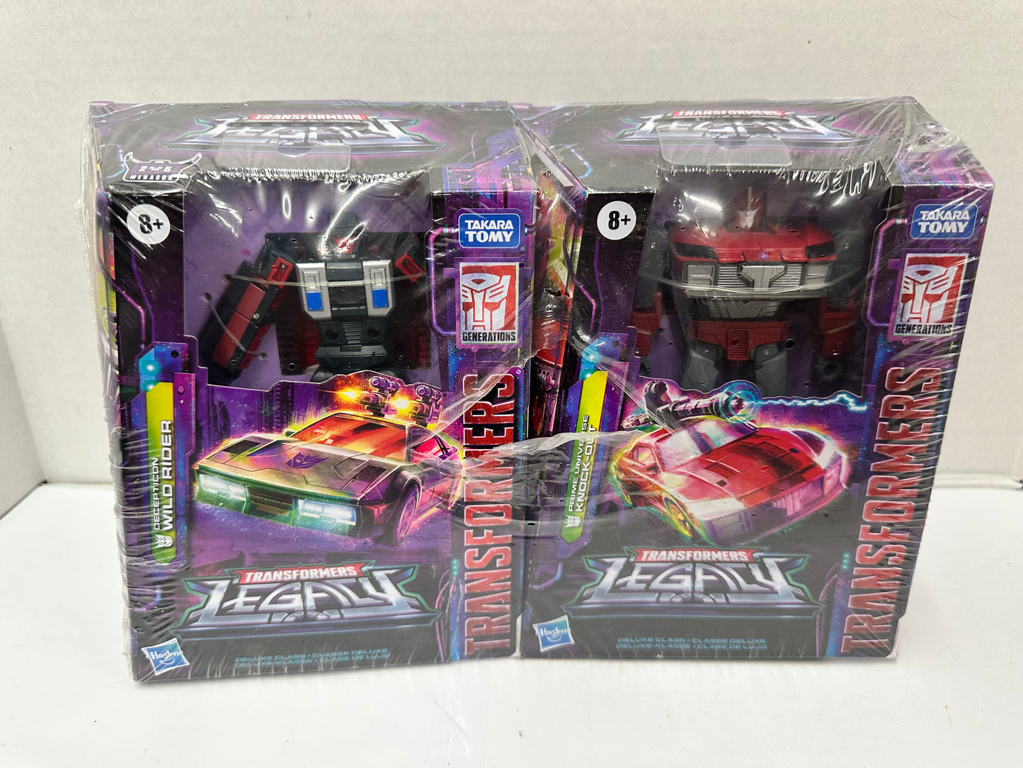 Hasbro Transformers Legacy United WILD RIDER & KNOCK-OUT Prime Decepticon Pack