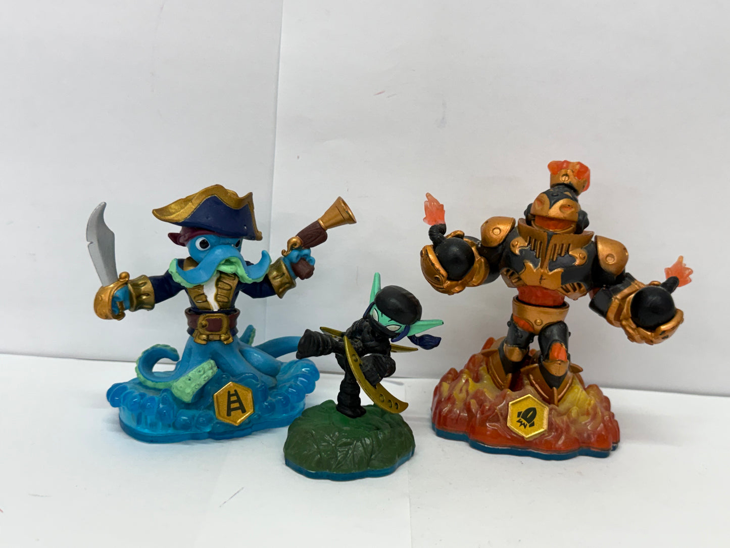 Skylanders Swap Force lot of 3 - Blast Zone, Wash Buckler, Ninja Stealth Elf -#5